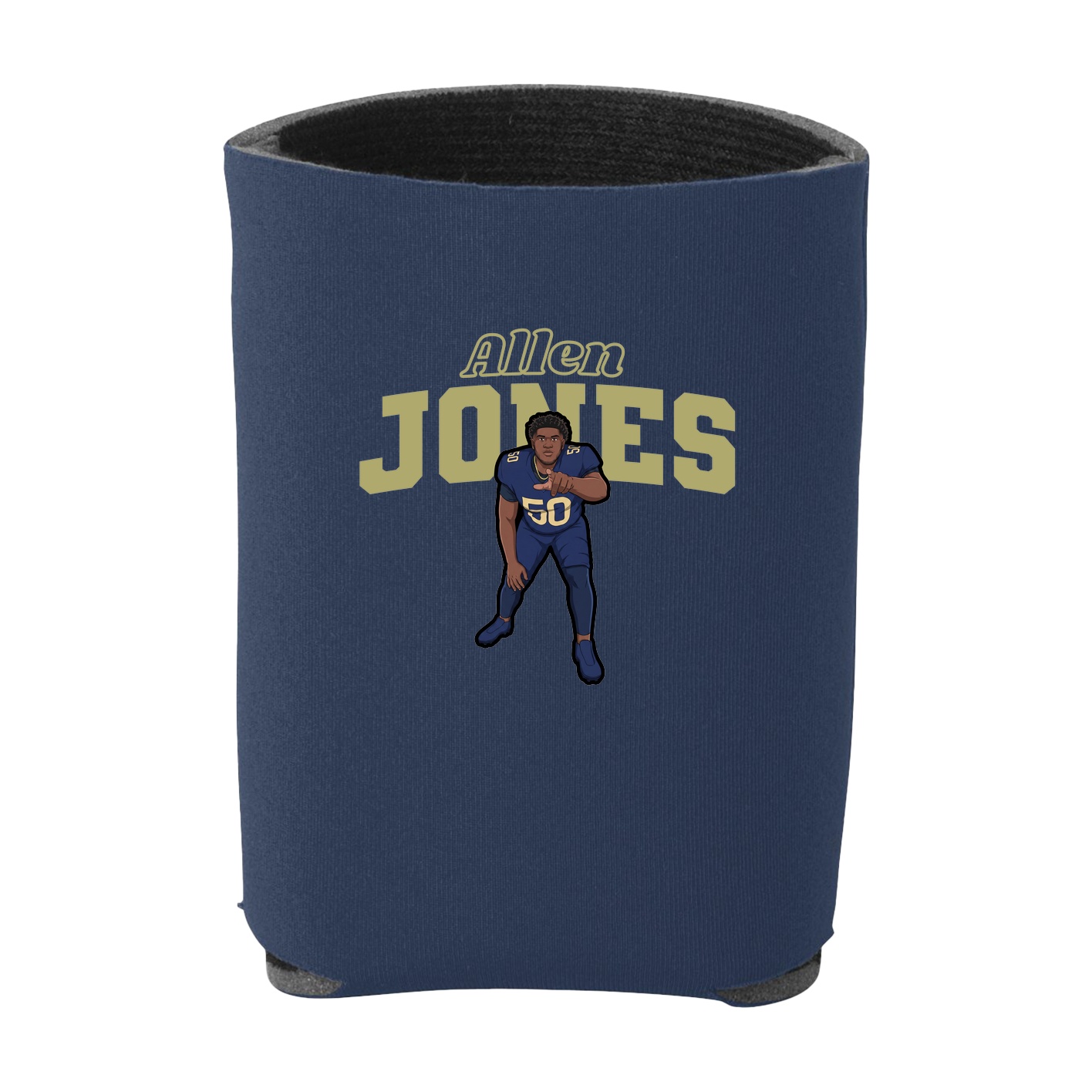 Can Holder — Name Arch in Navy