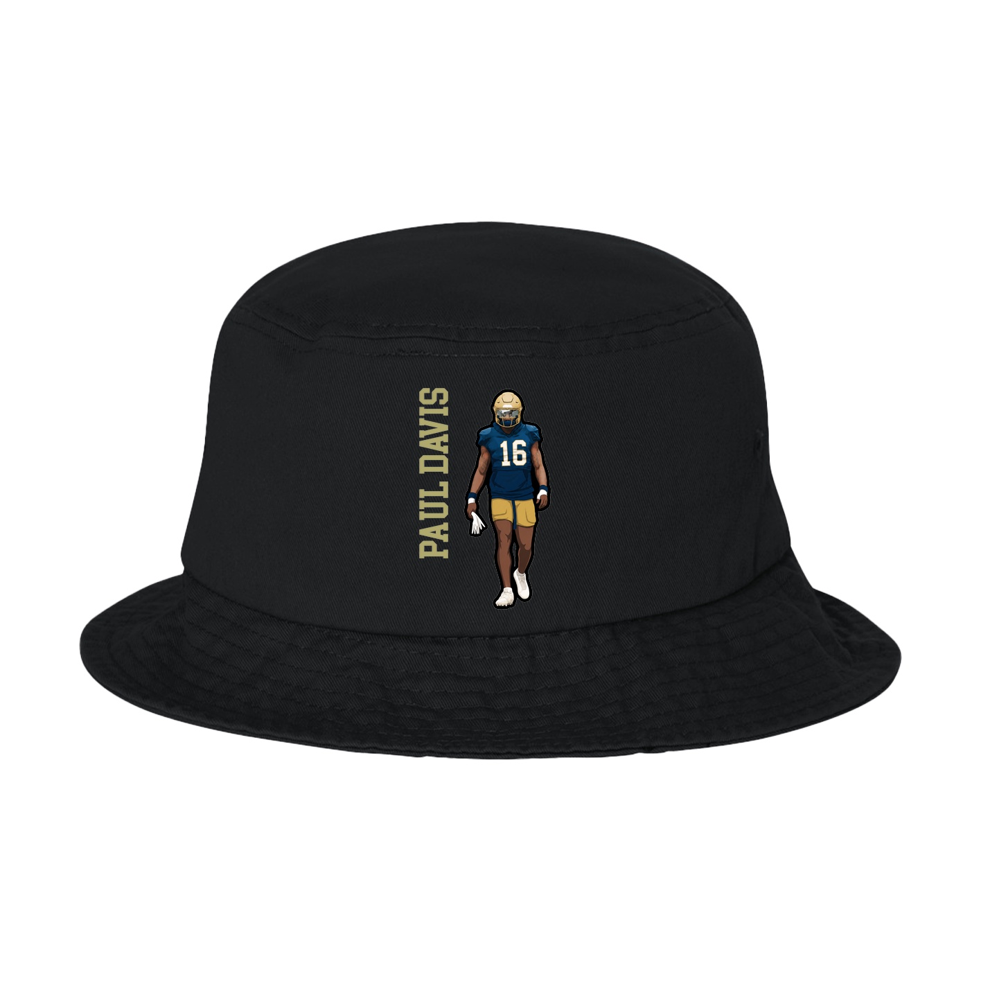 Bucket Cap — Name Vertical in Black