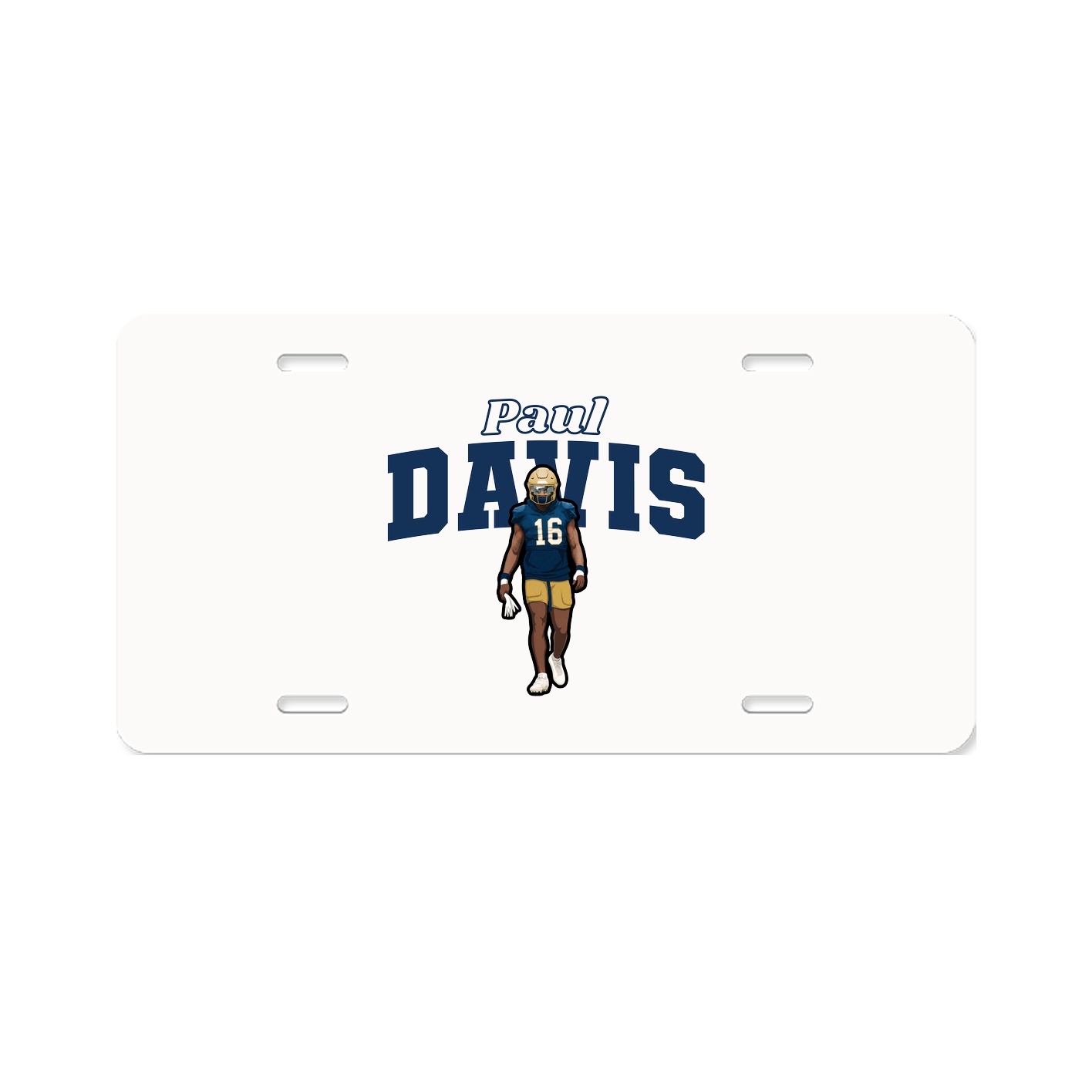 License Plate — Name Arch in Classic