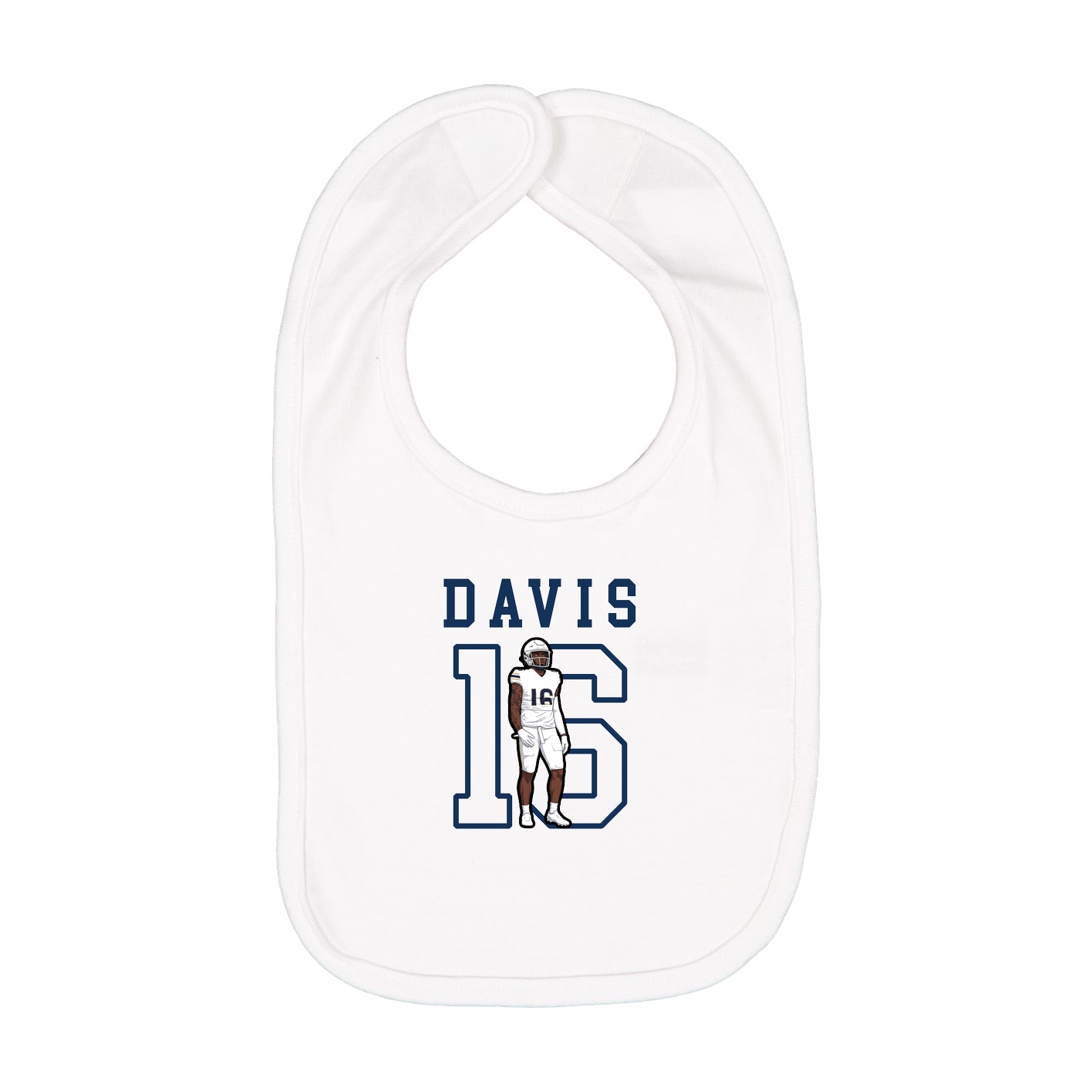 Infant Bib — Shirsey in White