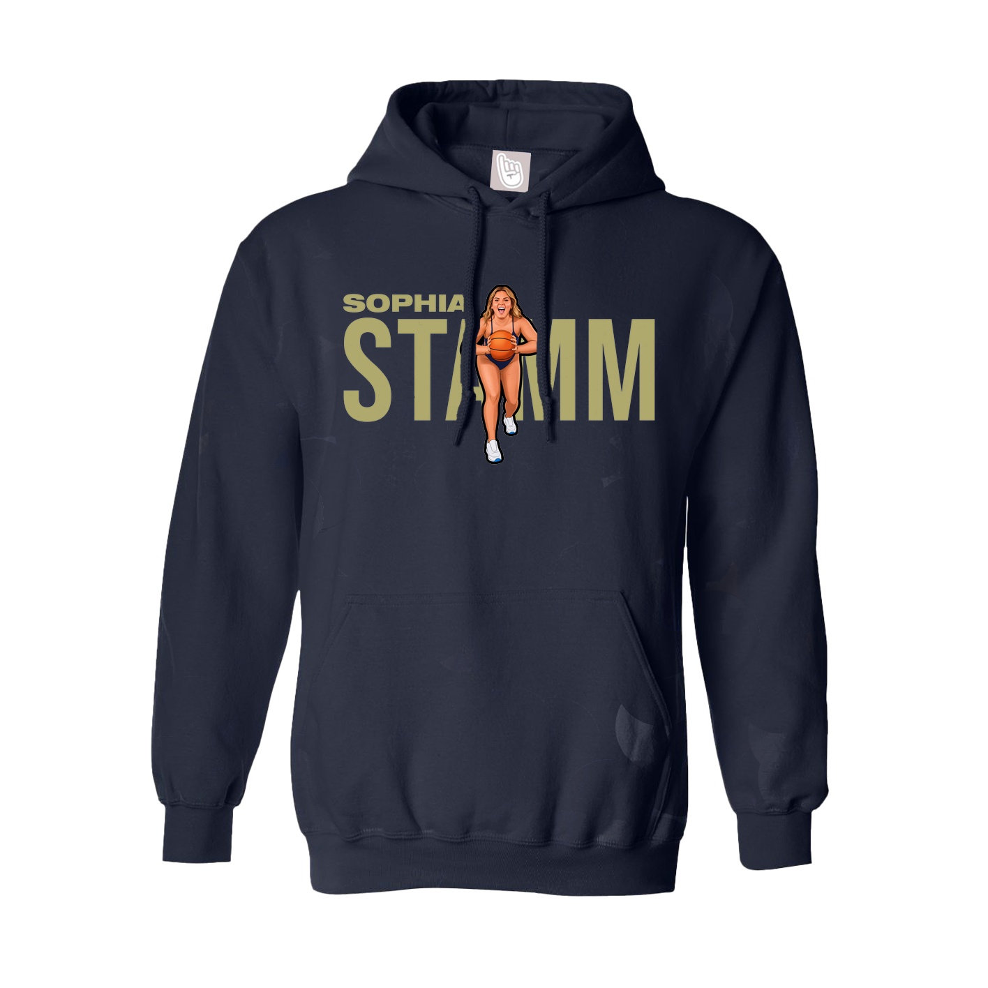 Hoodie — Player Name in Navy