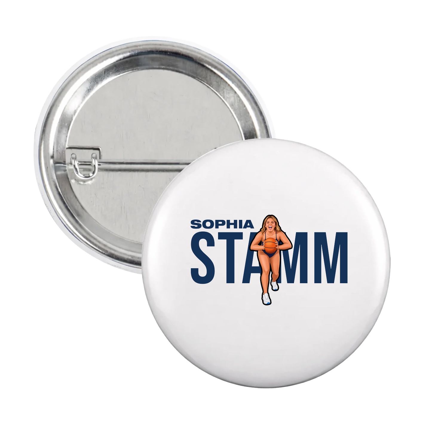 Game Day Button — Player Name in White