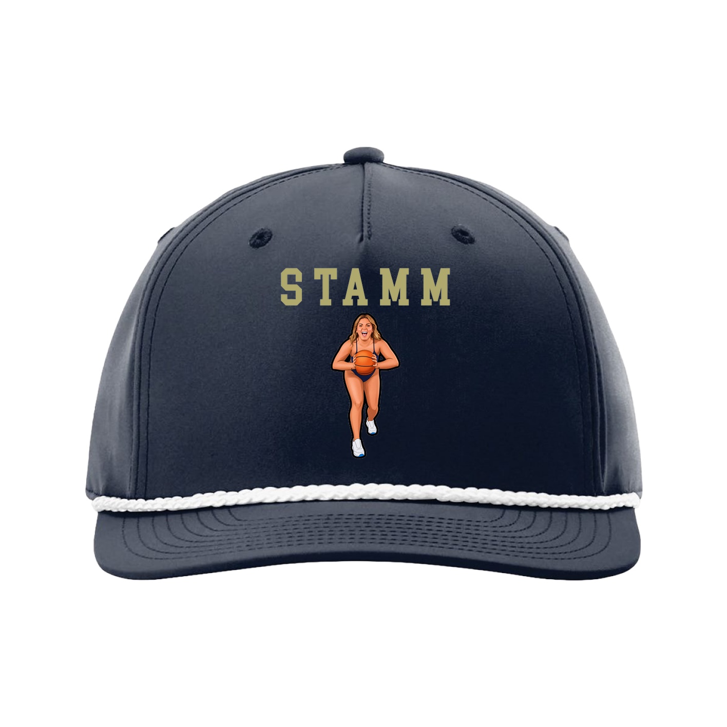 Five-Panel Classic Rope Cap — Shirsey in Navy