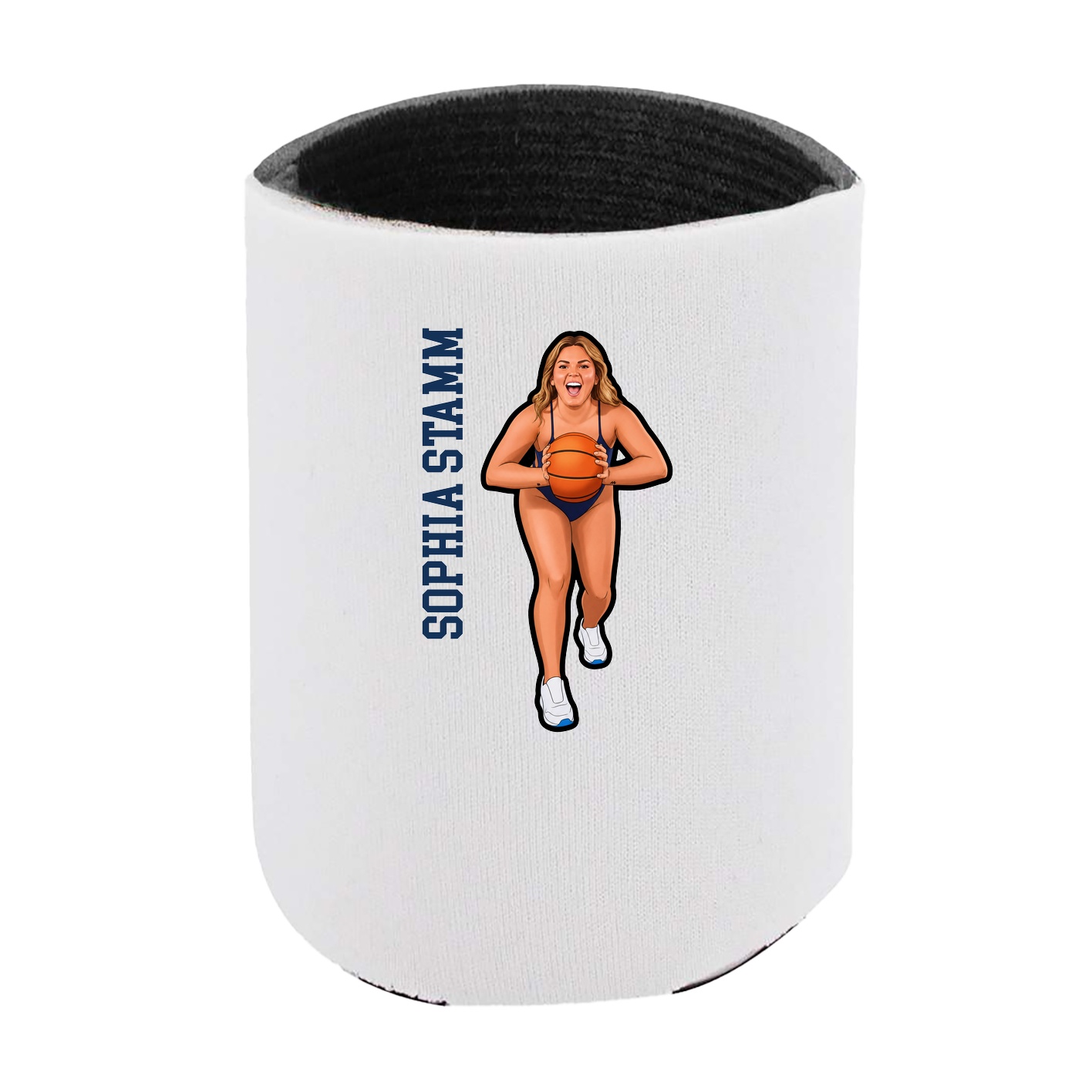 Can Holder — Name Vertical in White