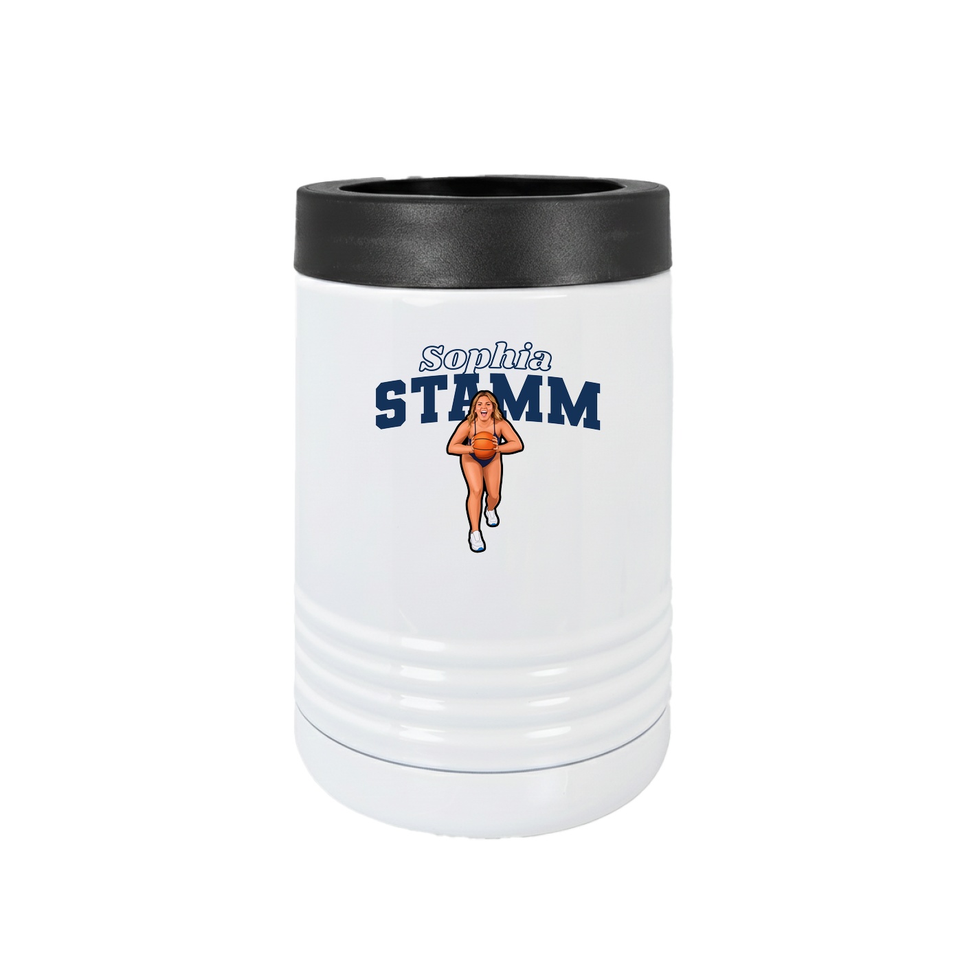 Beverage Holder — Name Arch in White
