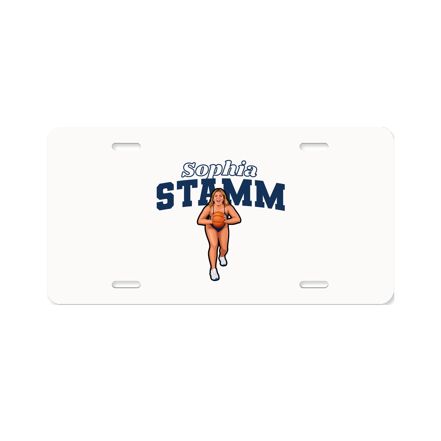 License Plate — Name Arch in Classic