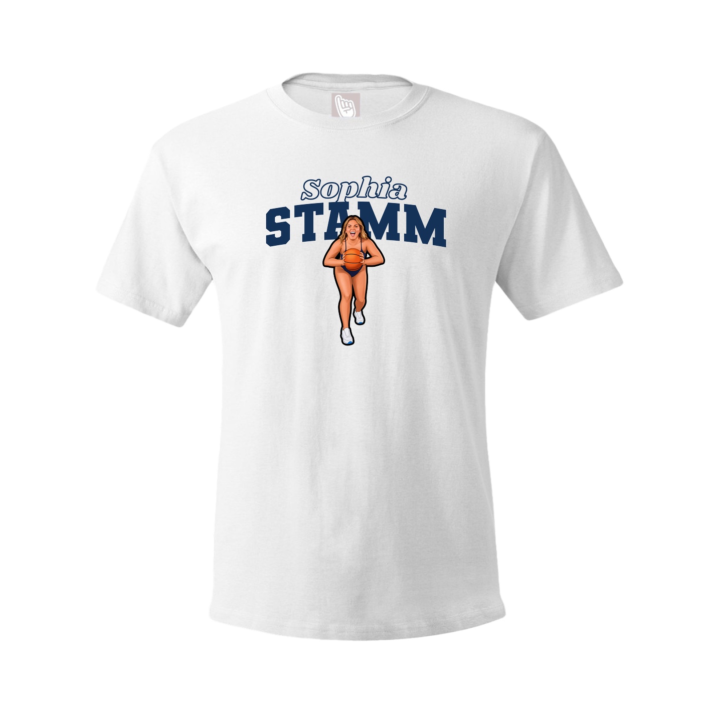 Tee — Name Arch in White