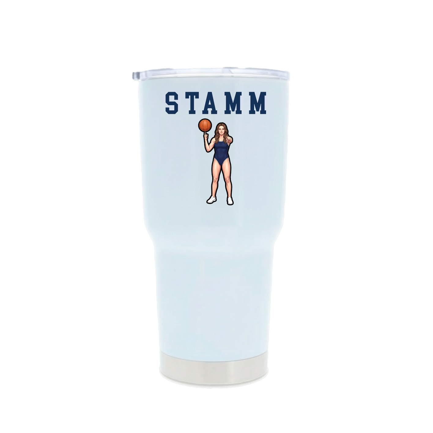 30oz Stainless Steel Tumbler — Shirsey in White