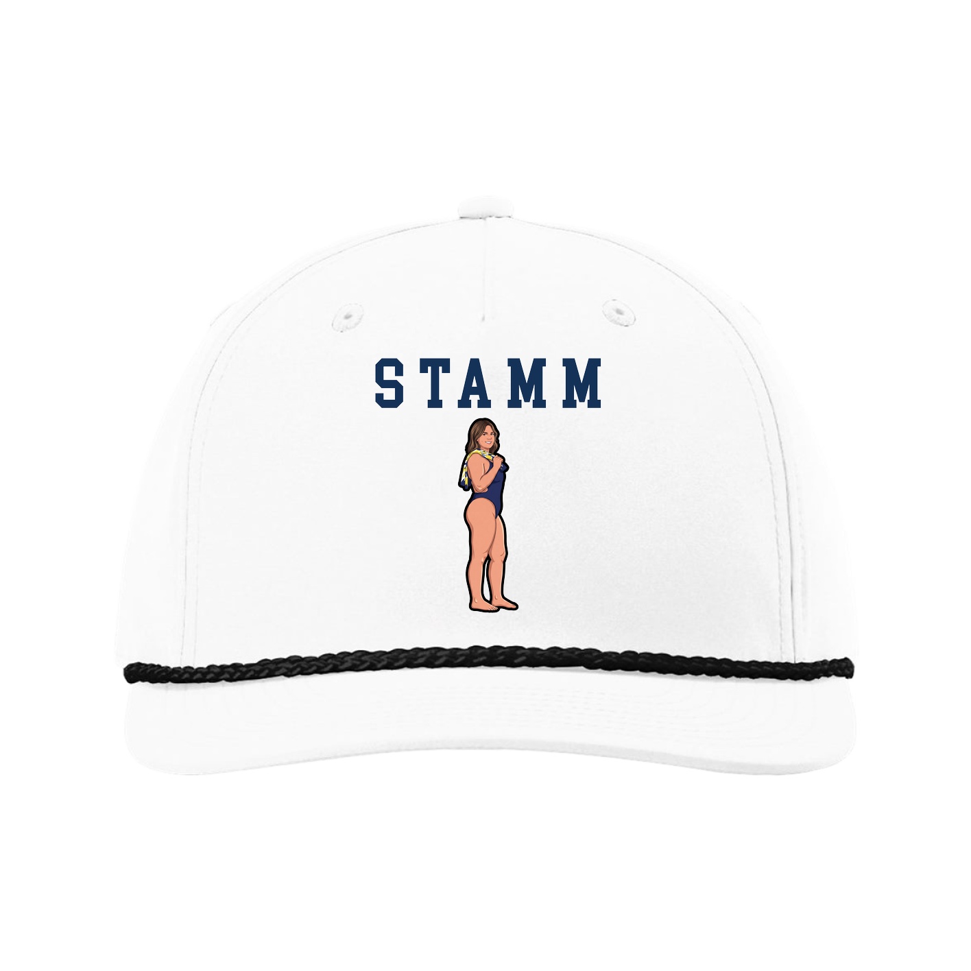 Five-Panel Classic Rope Cap — Shirsey in White