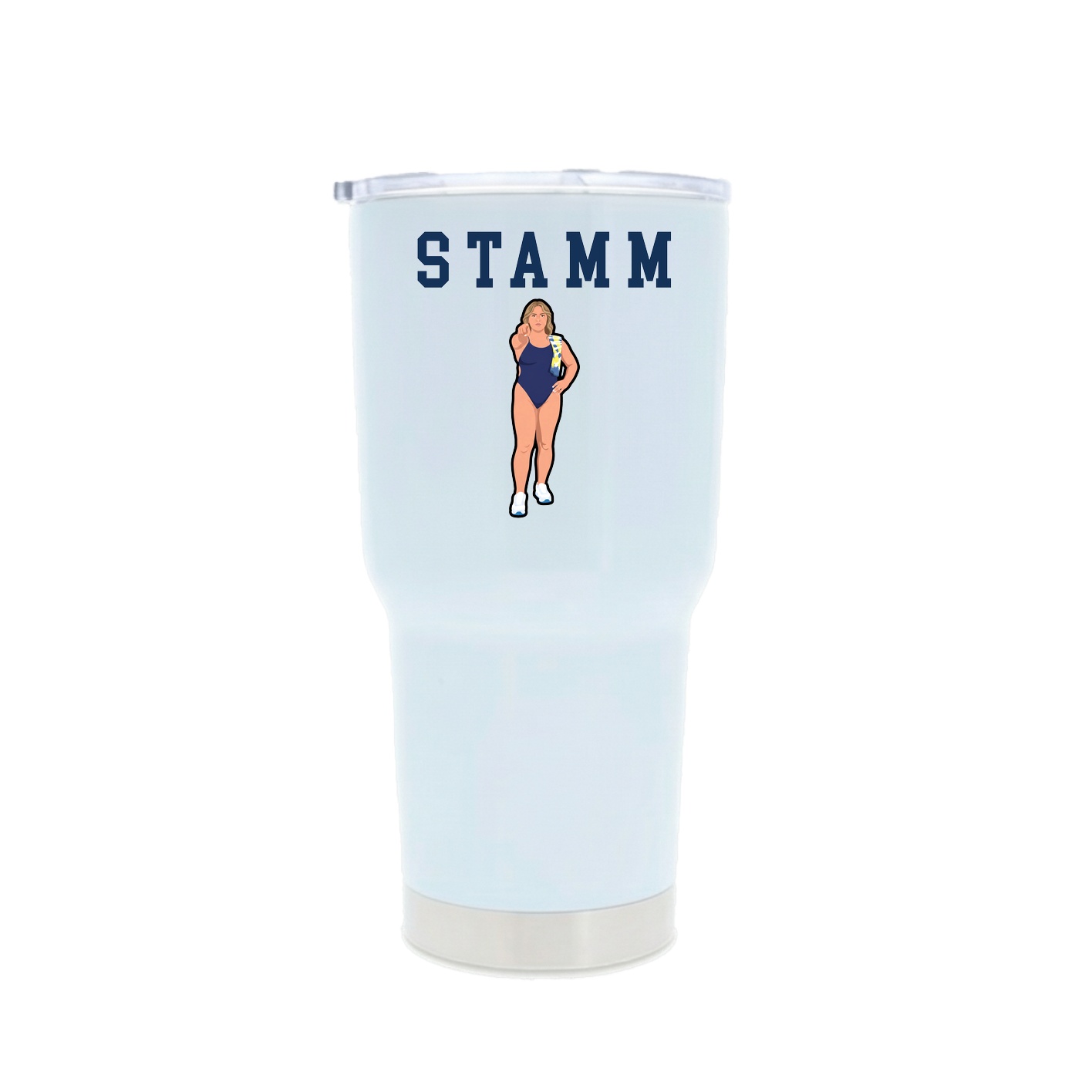 30oz Stainless Steel Tumbler — Shirsey in White