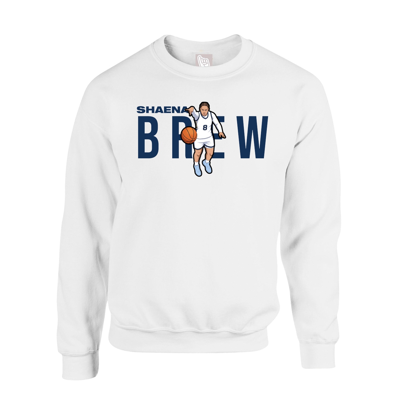 Fleece Crew — Player Name in White