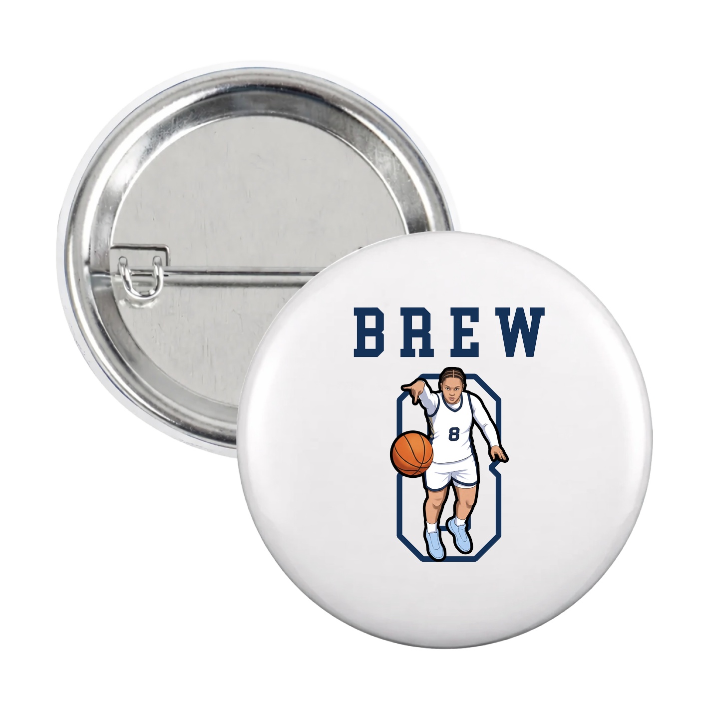 Game Day Button — Shirsey in White
