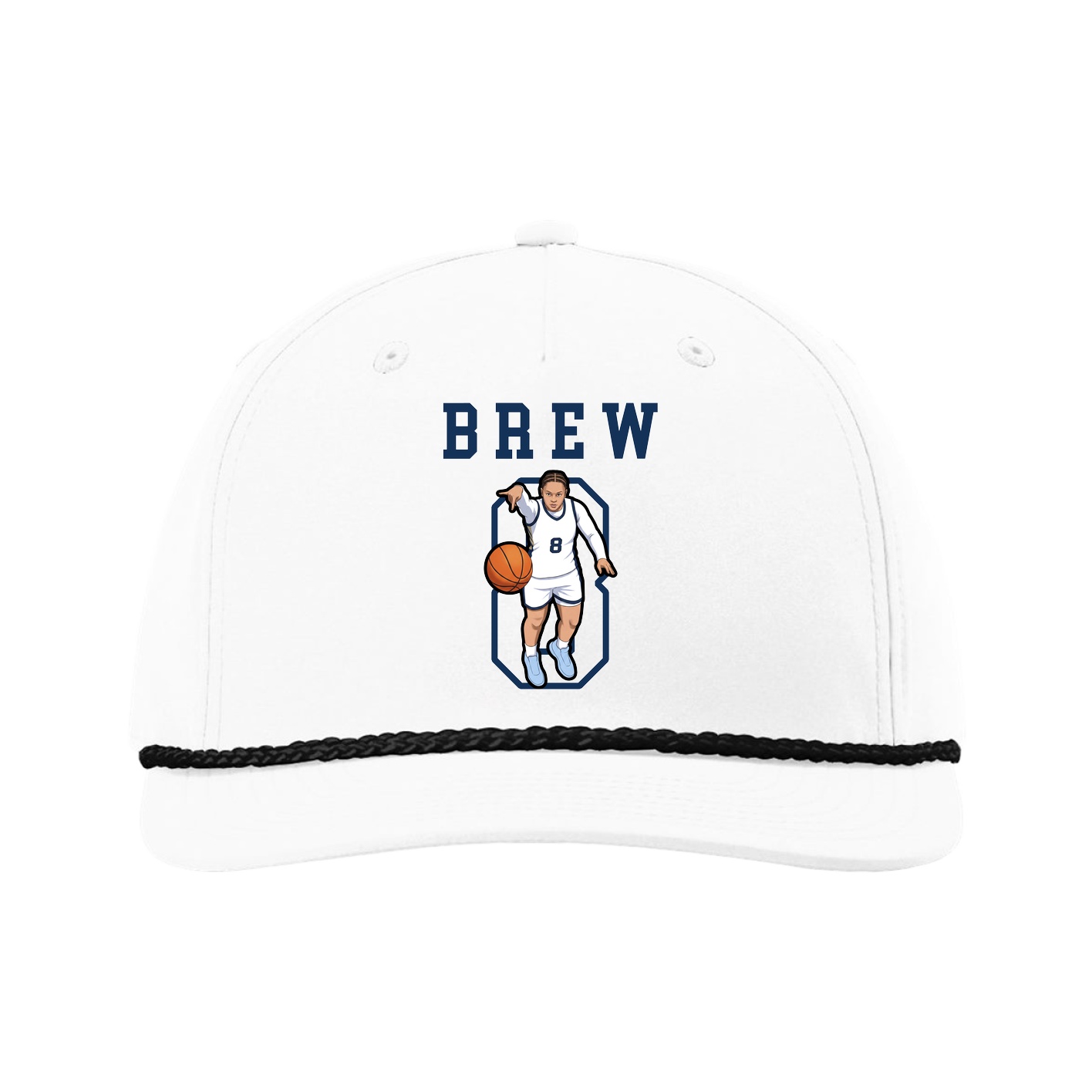 Five-Panel Classic Rope Cap — Shirsey in White
