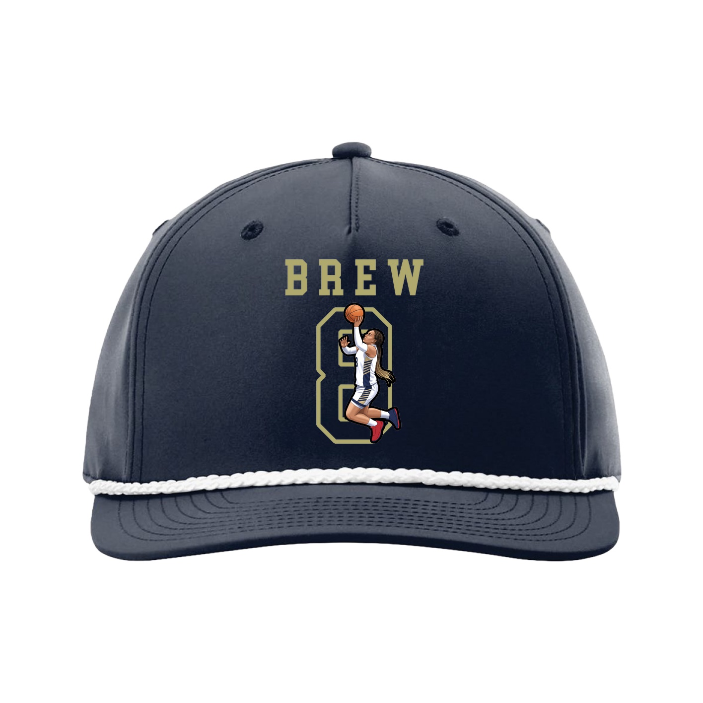 Five-Panel Classic Rope Cap — Shirsey in Navy