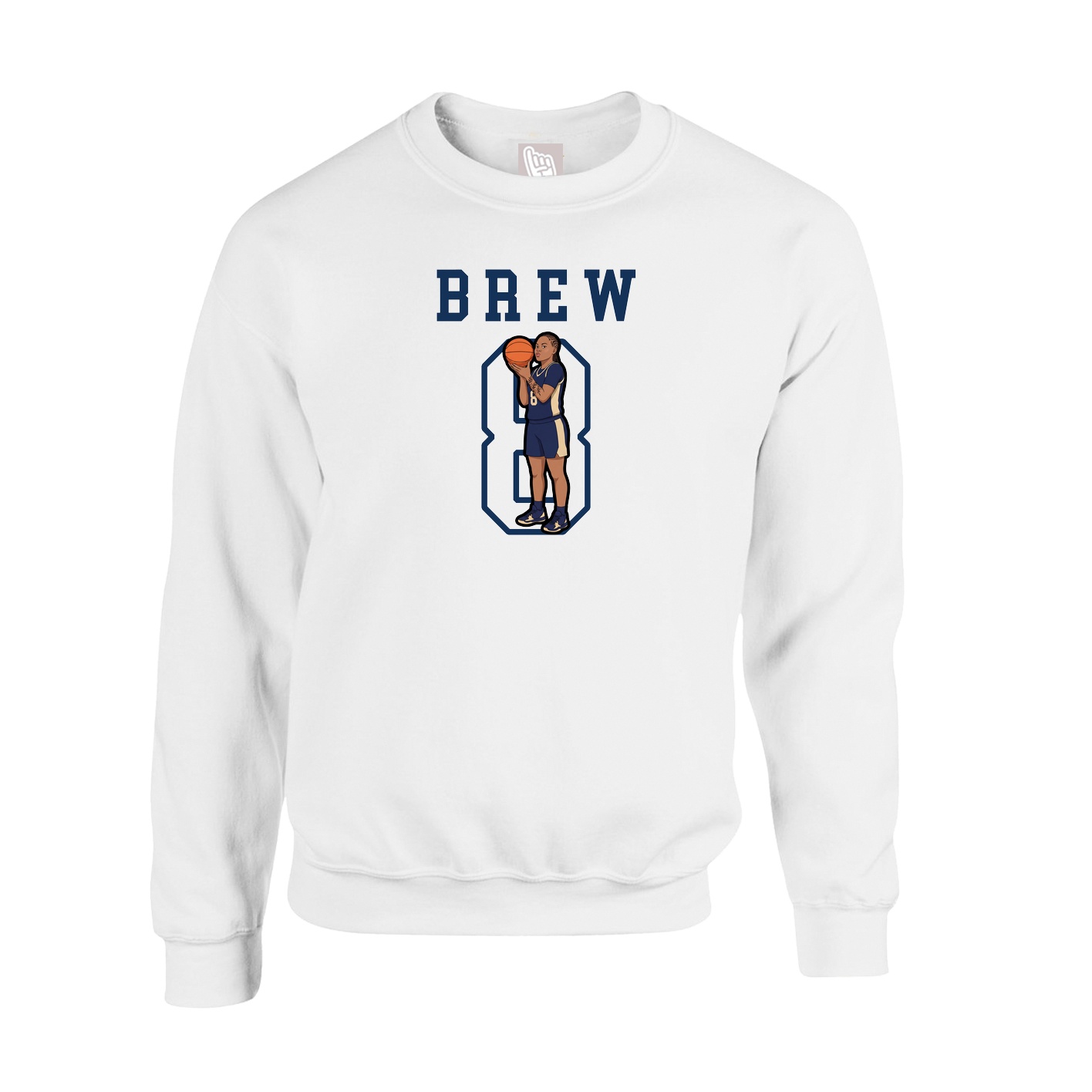 Fleece Crew — Shirsey in White