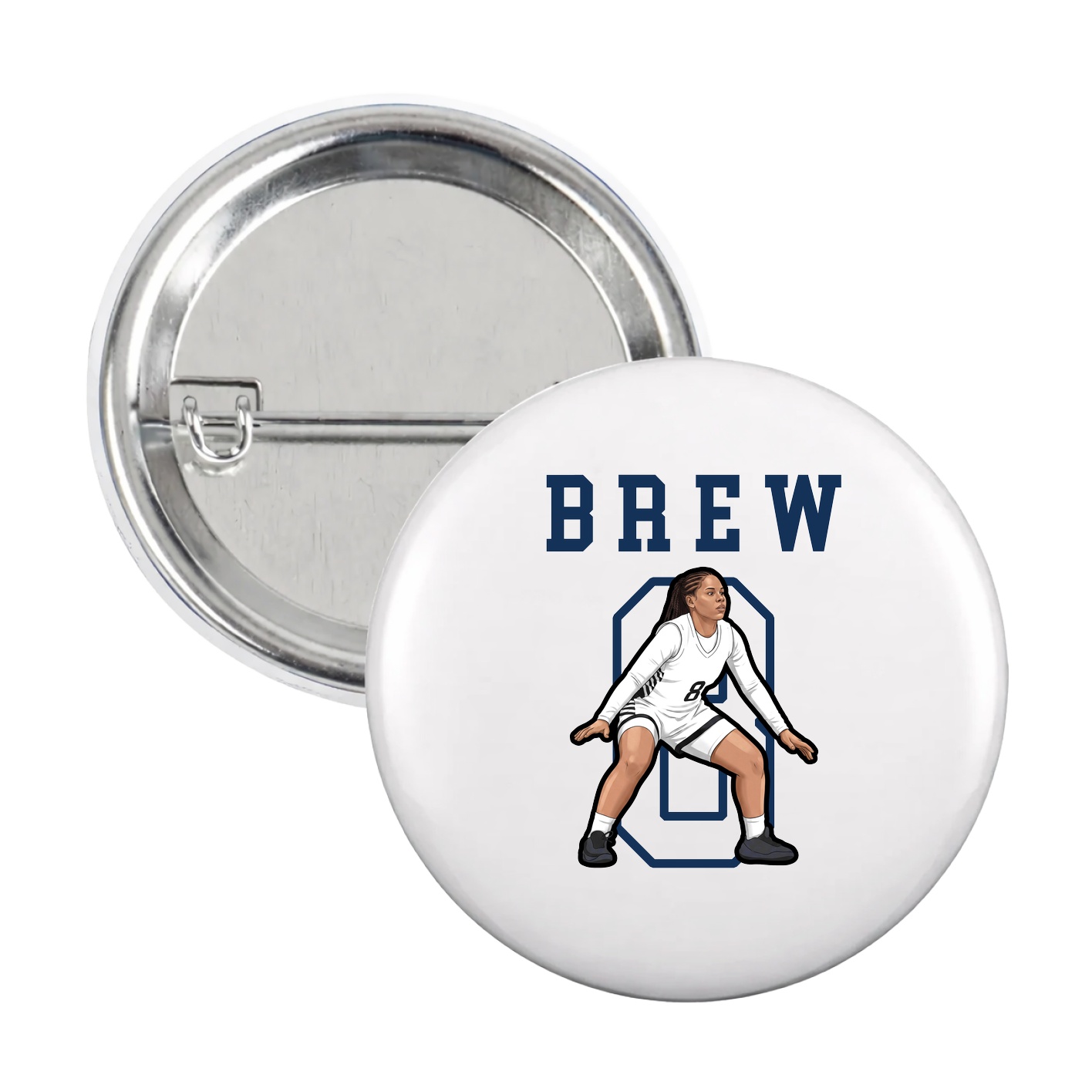 Game Day Button — Shirsey in White
