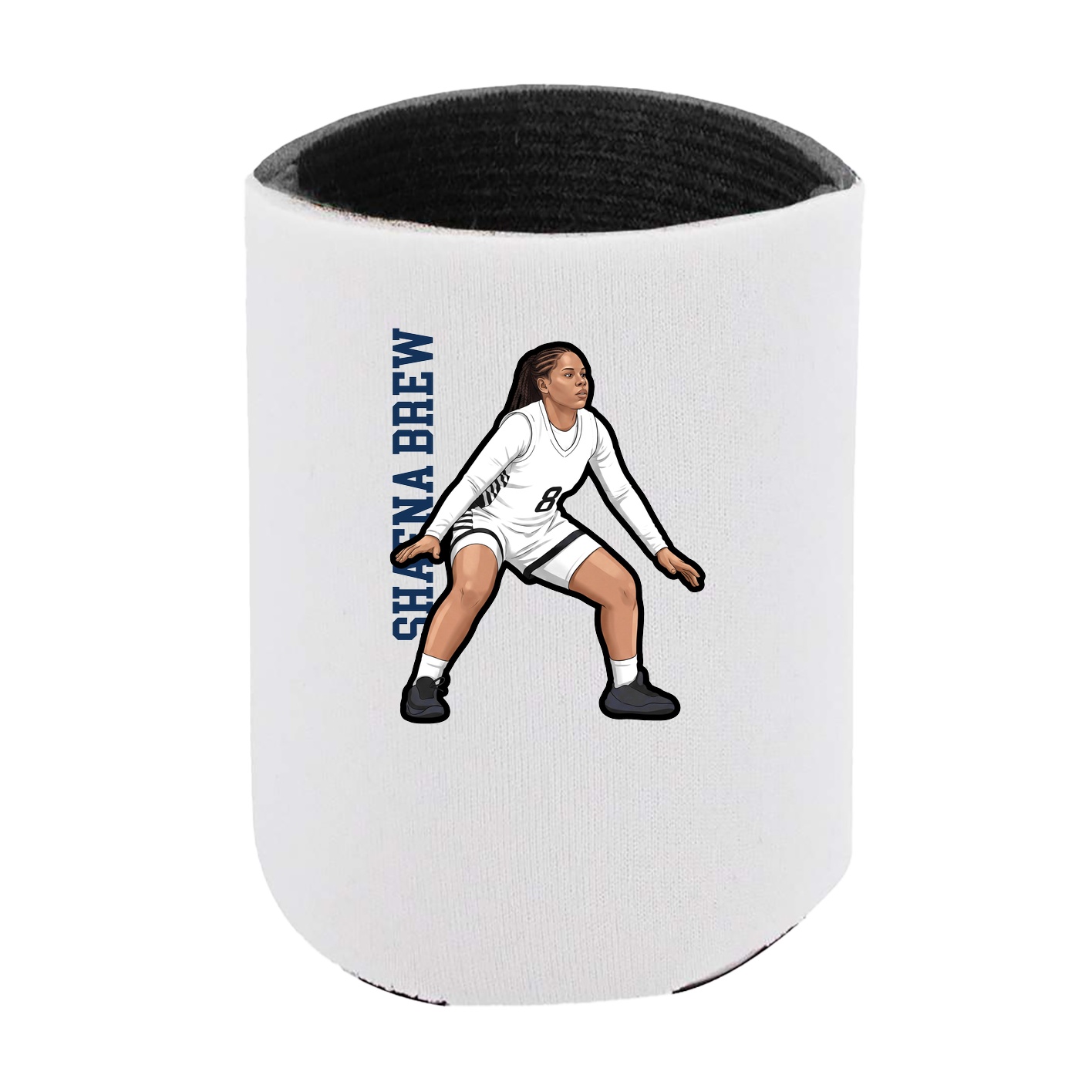 Can Holder — Name Vertical in White