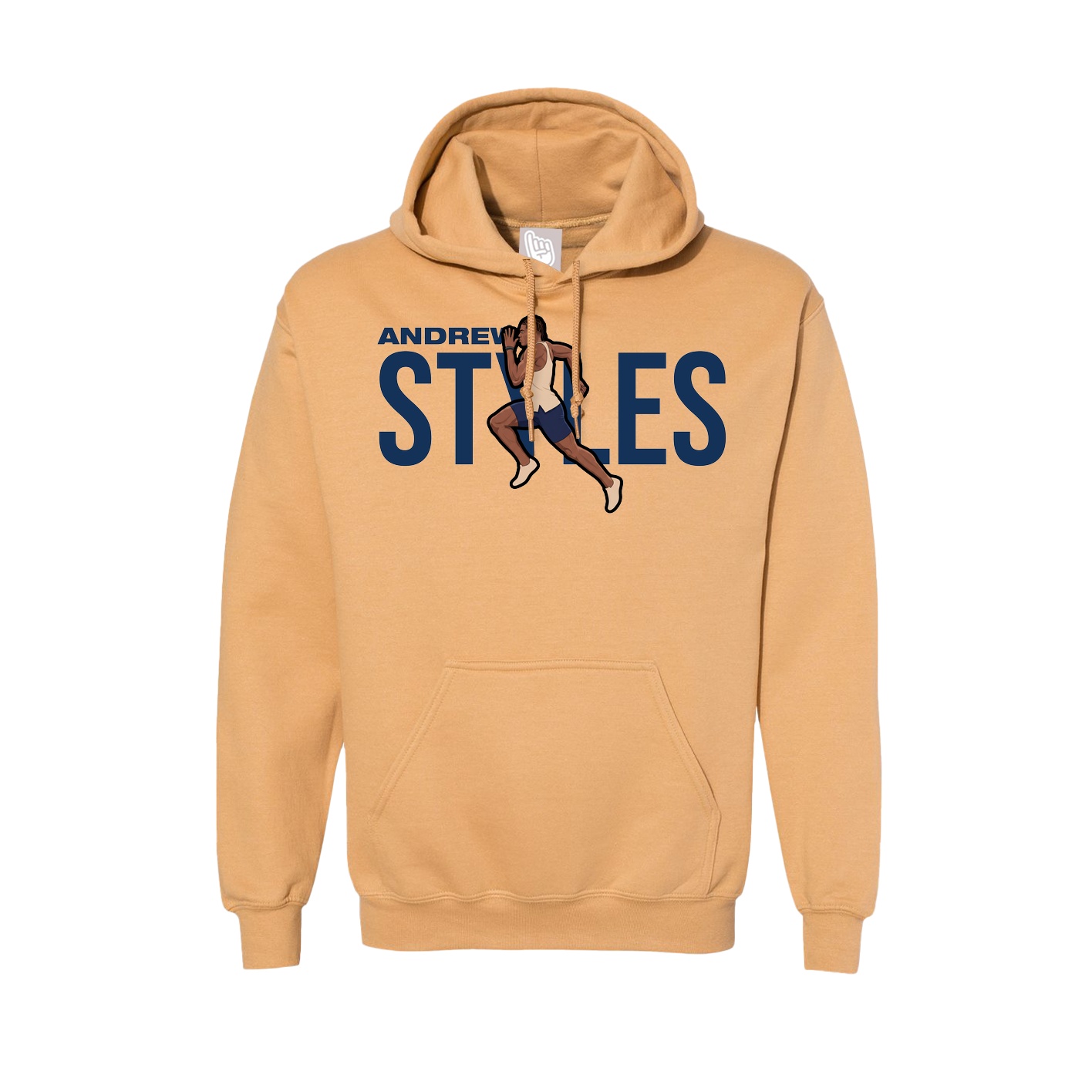 Hoodie — Player Name in Vegas Gold