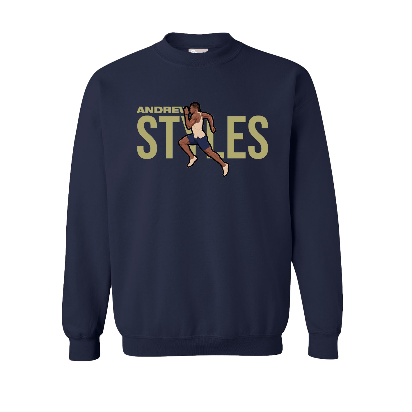 Fleece Crew — Player Name in Navy