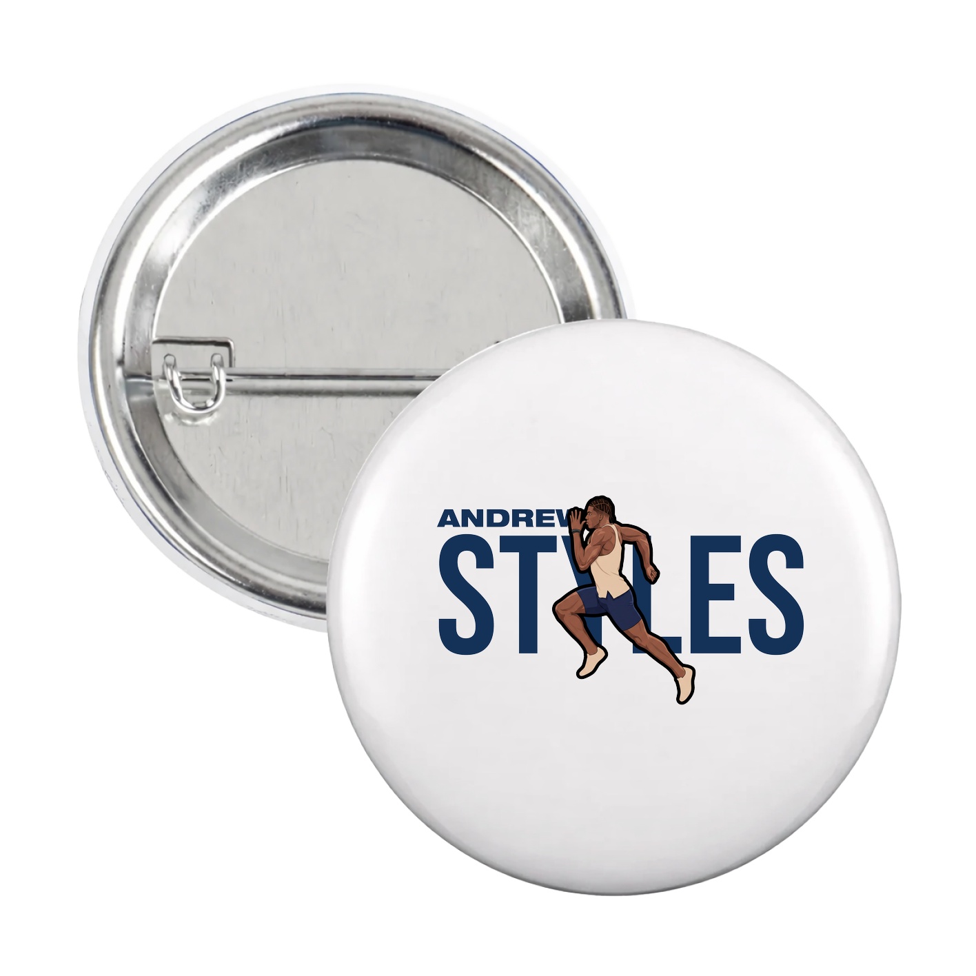Game Day Button — Player Name in White