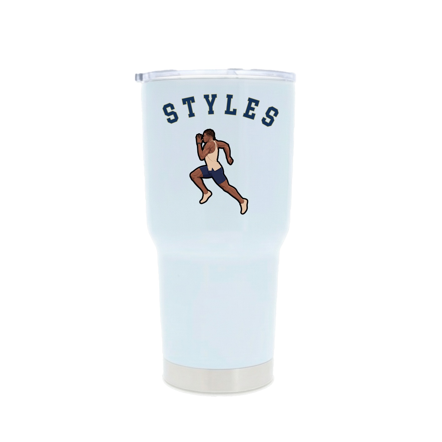 30oz Stainless Steel Tumbler — Shirsey Arch in White