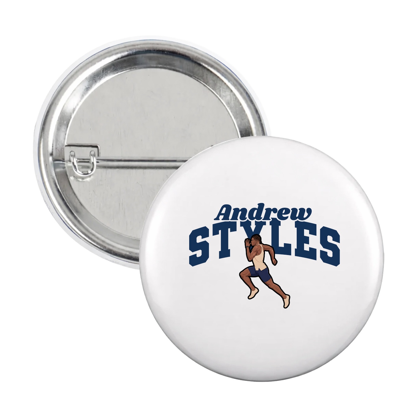 Game Day Button — Signature Arch in White