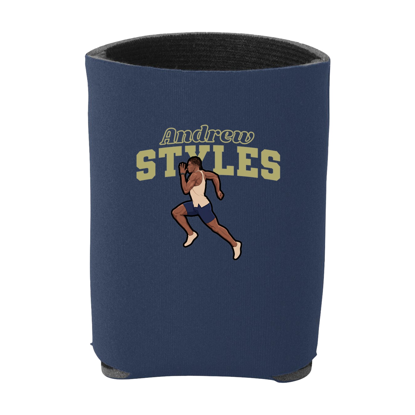 Can Holder — Name Arch in Navy