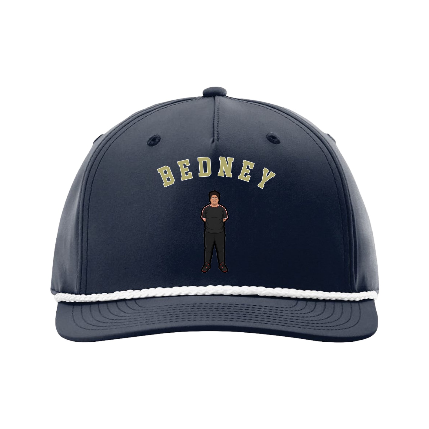 Five-Panel Classic Rope Cap — Shirsey Arch in Navy