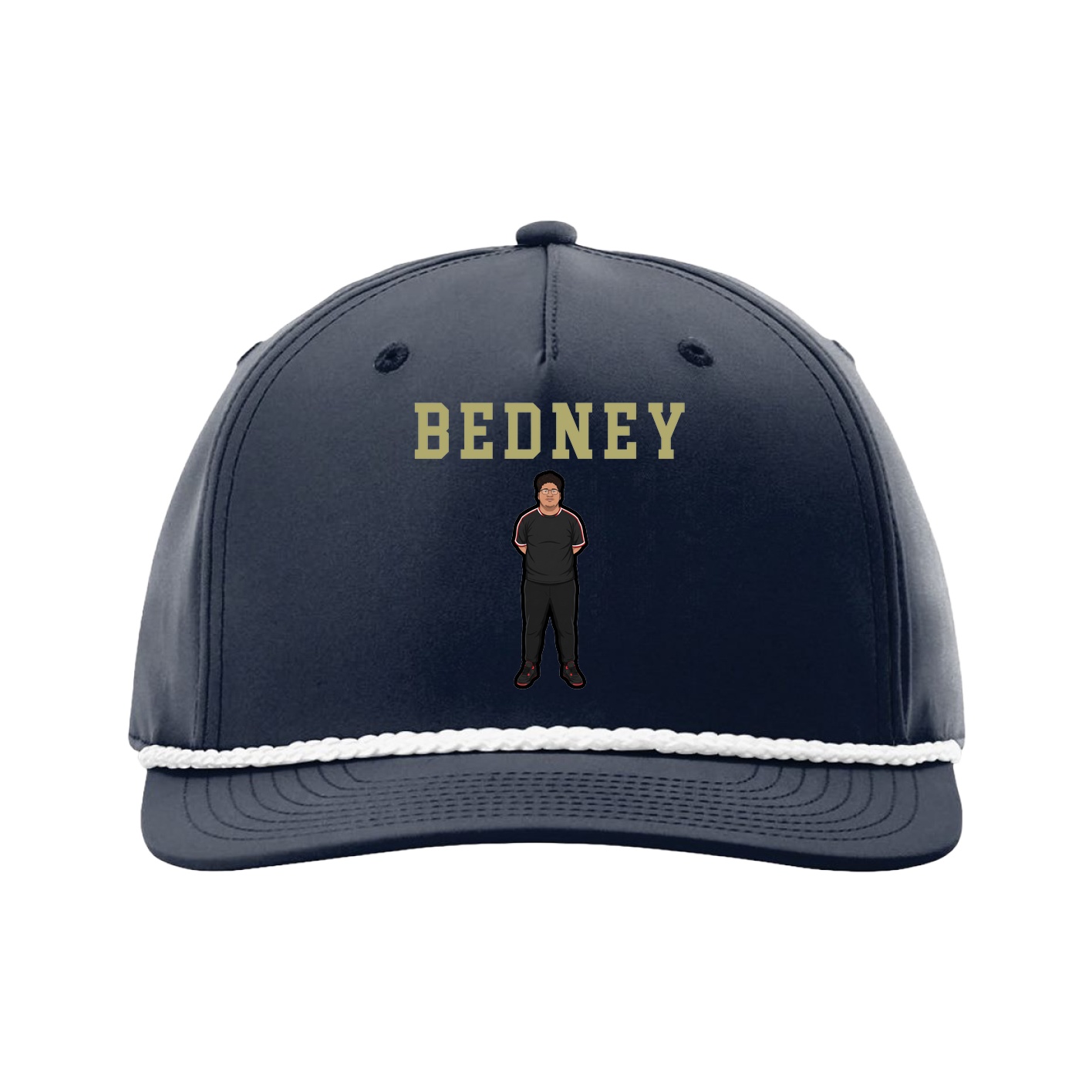Five-Panel Classic Rope Cap — Shirsey in Navy