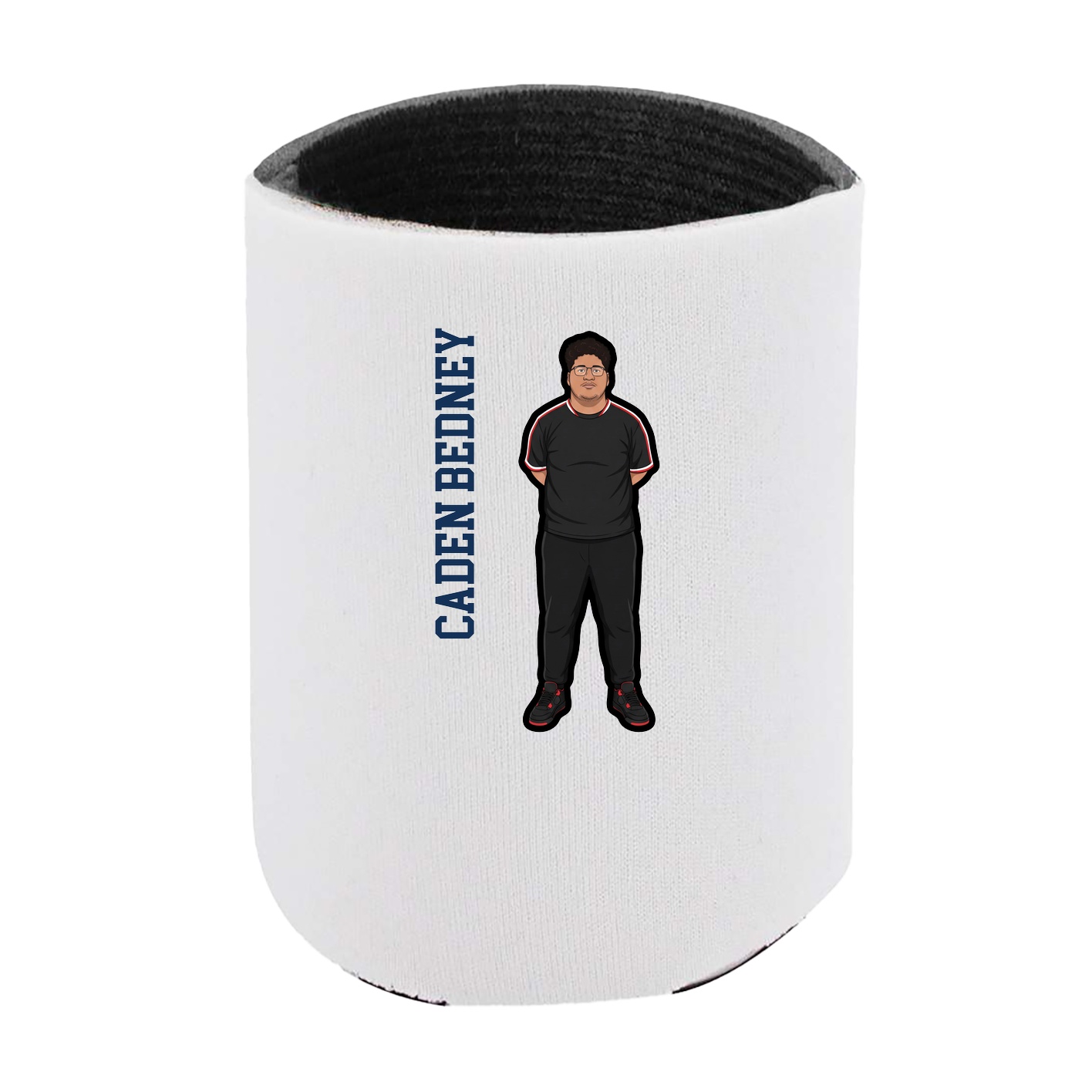 Can Holder — Name Vertical in White