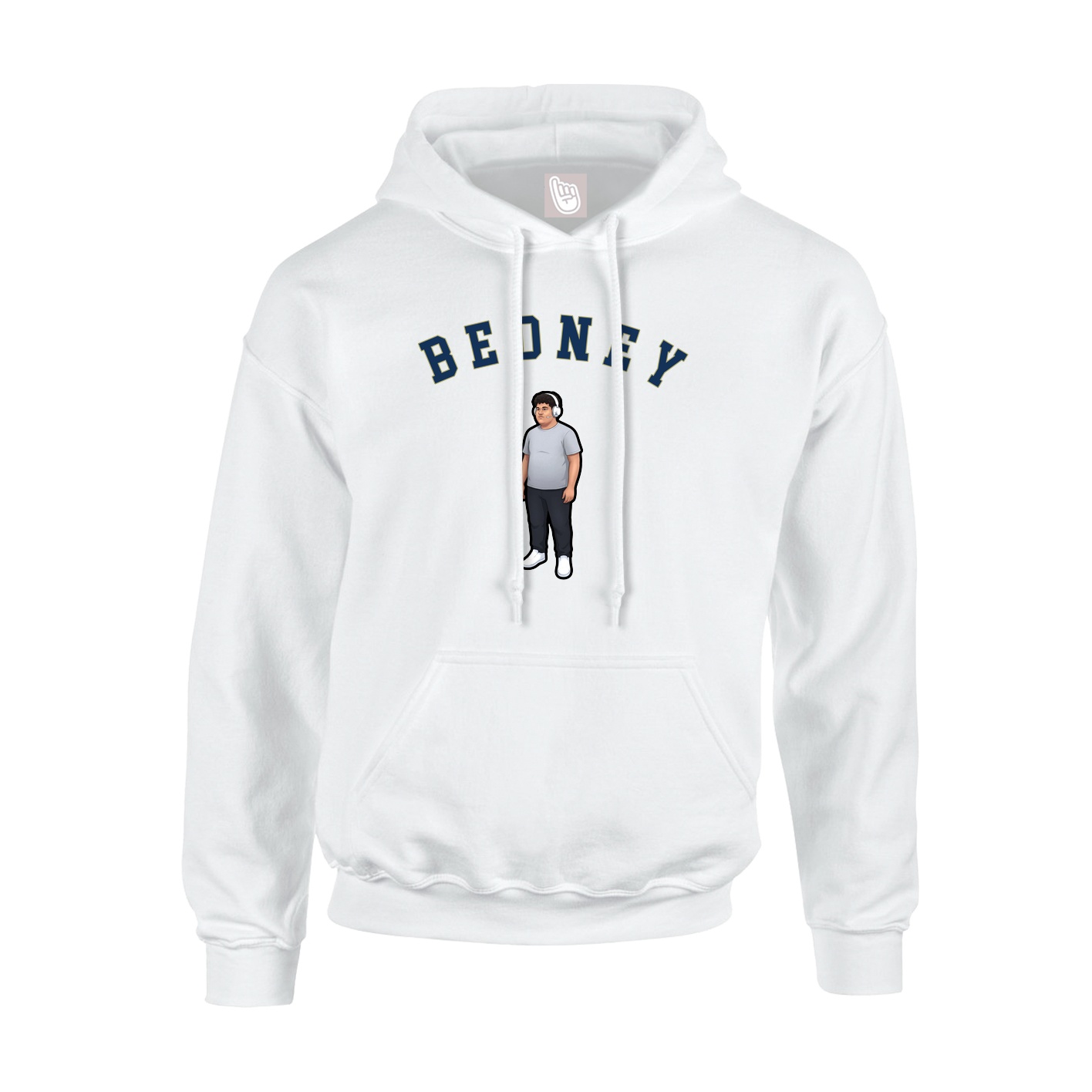 Youth Hoodie — Shirsey Arch in White