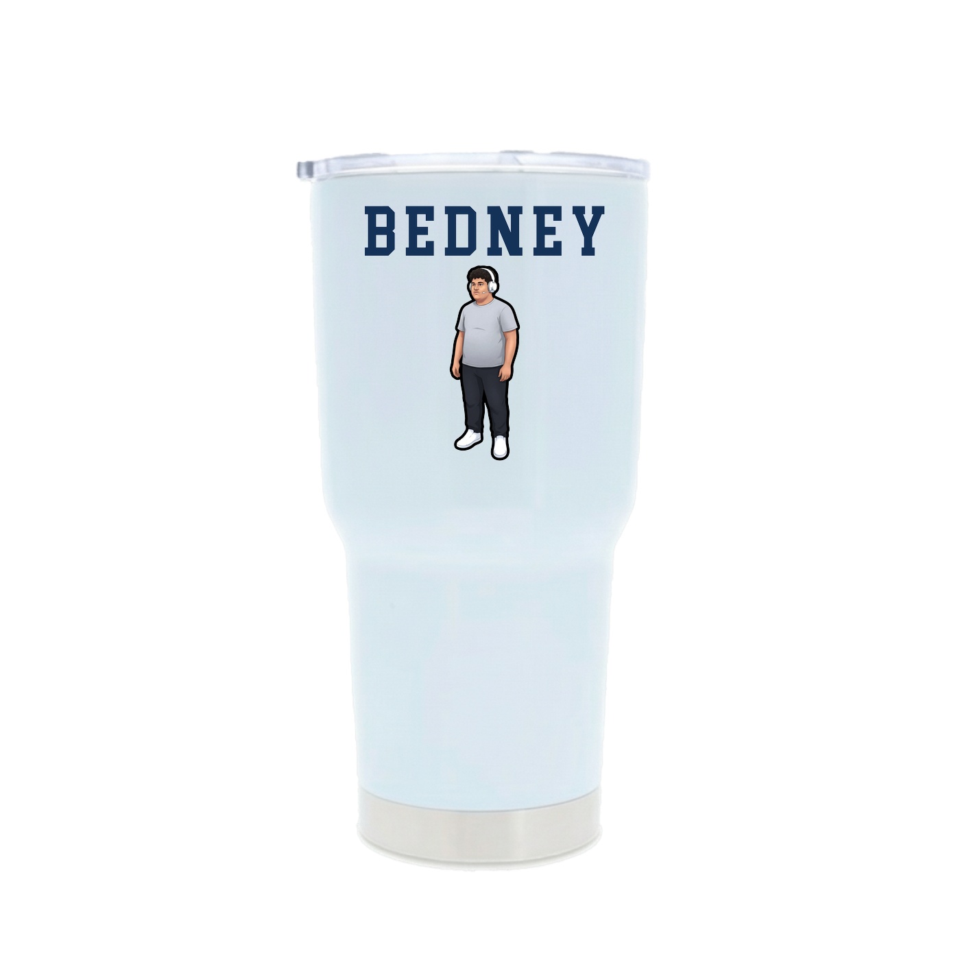 30oz Stainless Steel Tumbler — Shirsey in White