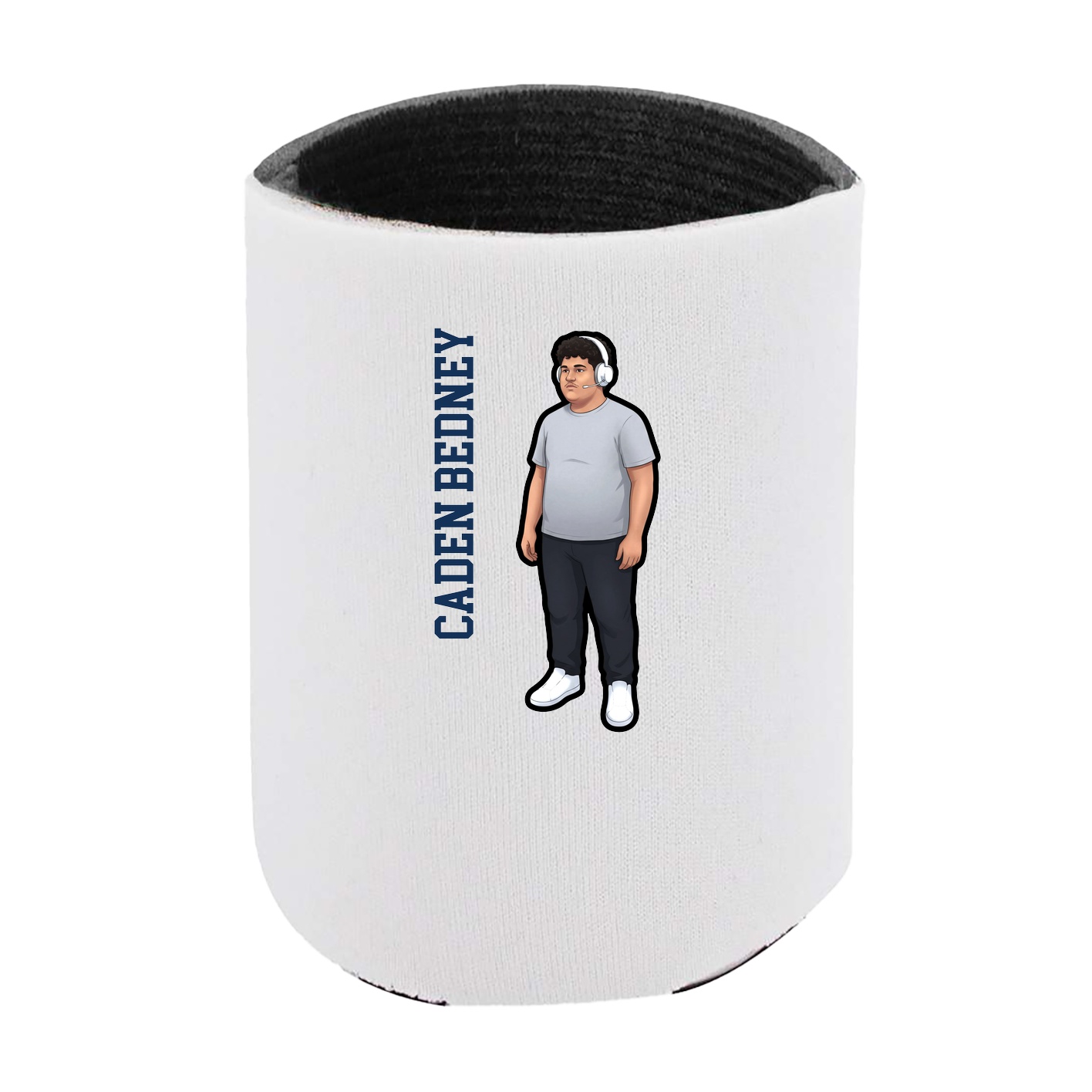 Can Holder — Name Vertical in White