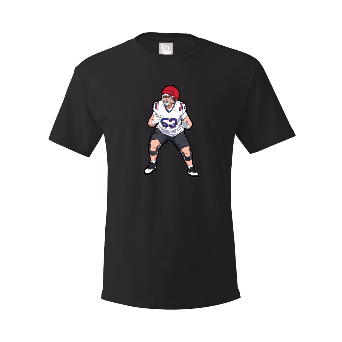 Youth Tee — Name Vertical in Black