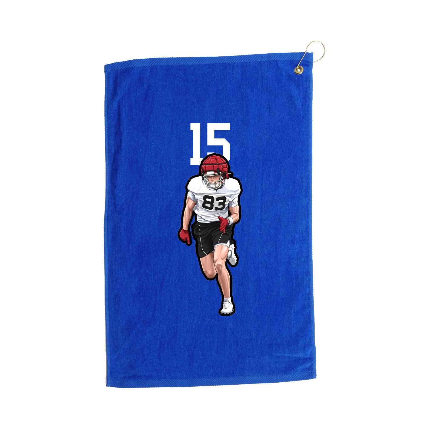 Golf Towel — Number Top in Royal