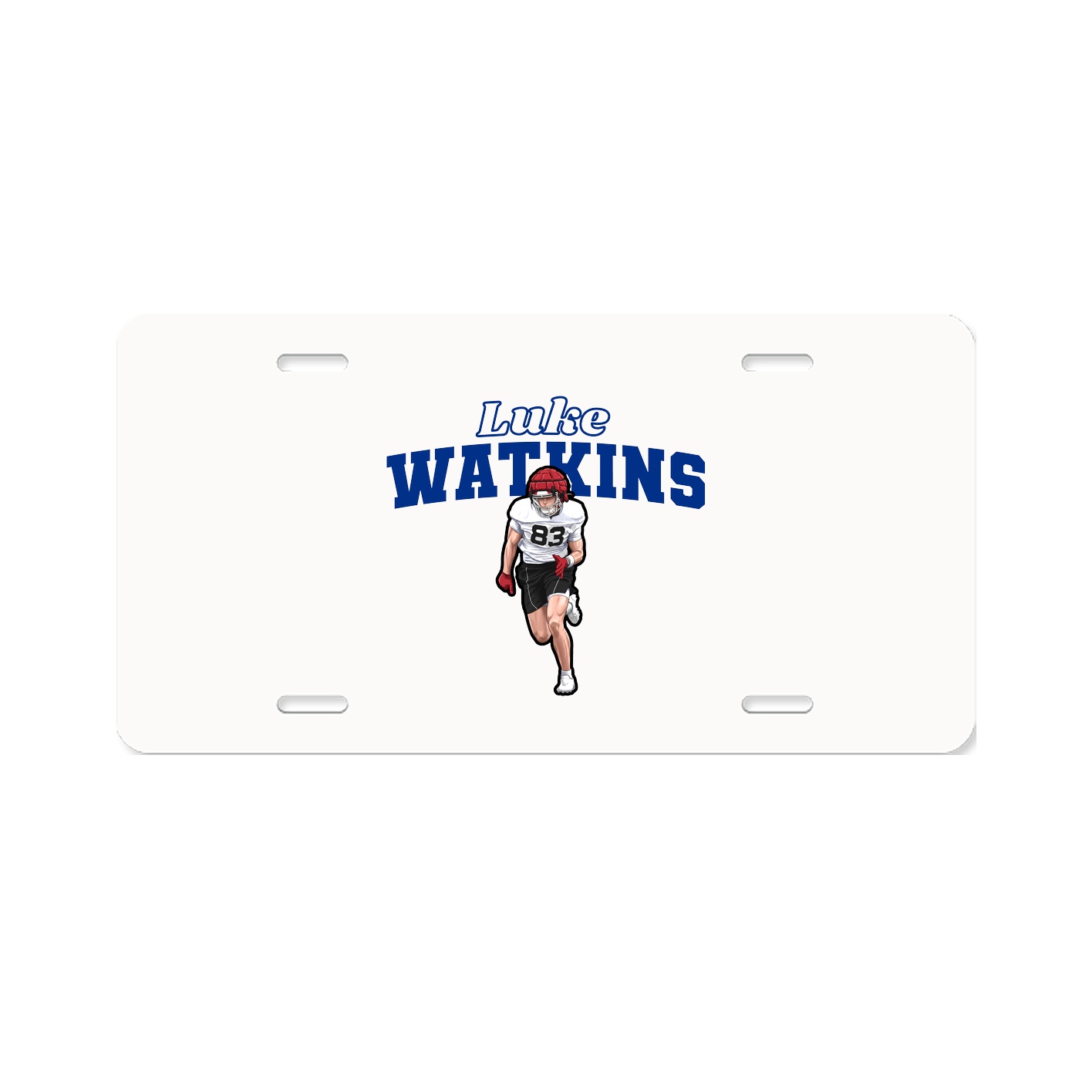 License Plate — Name Arch in Classic