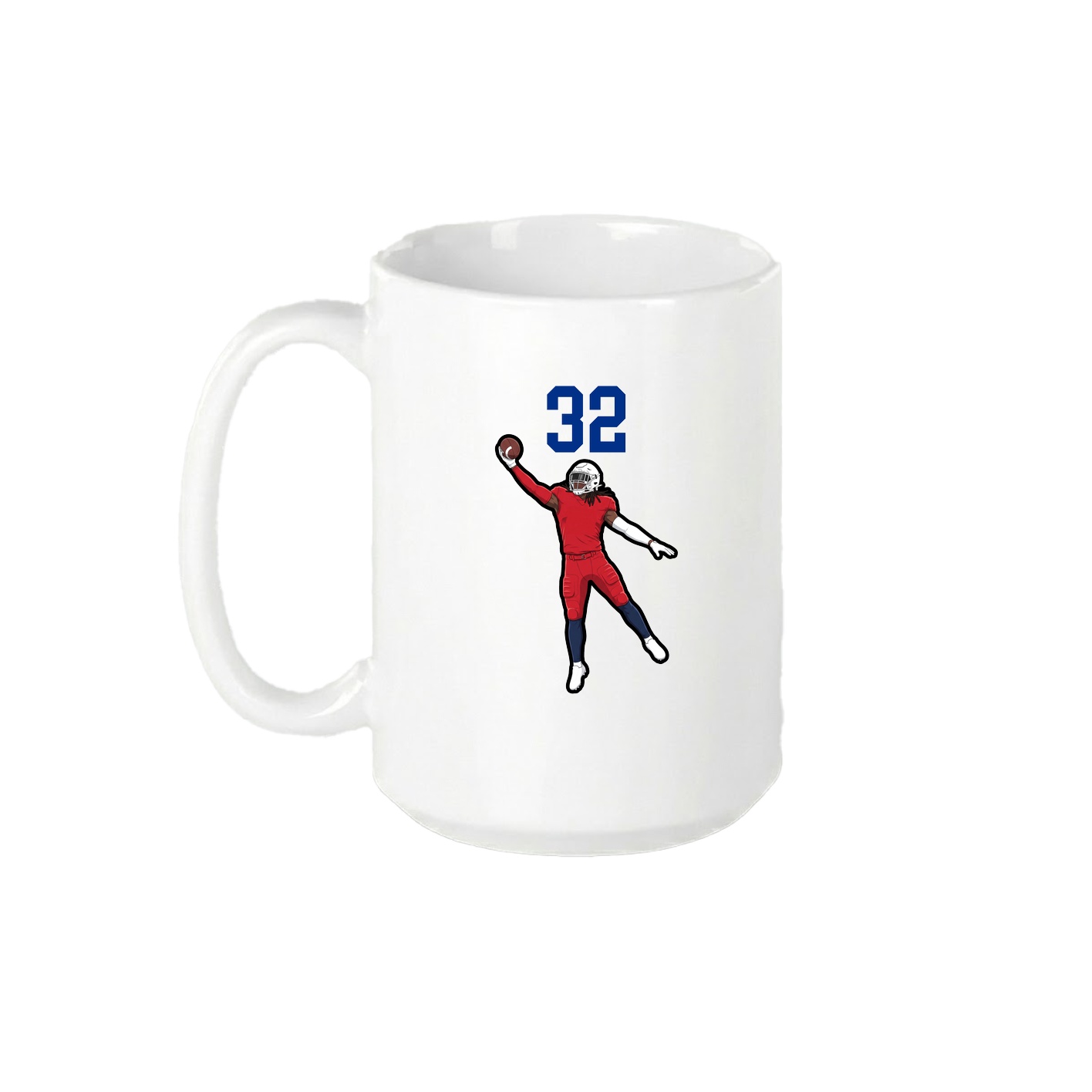15oz Coffee Mug — Number Top in White
