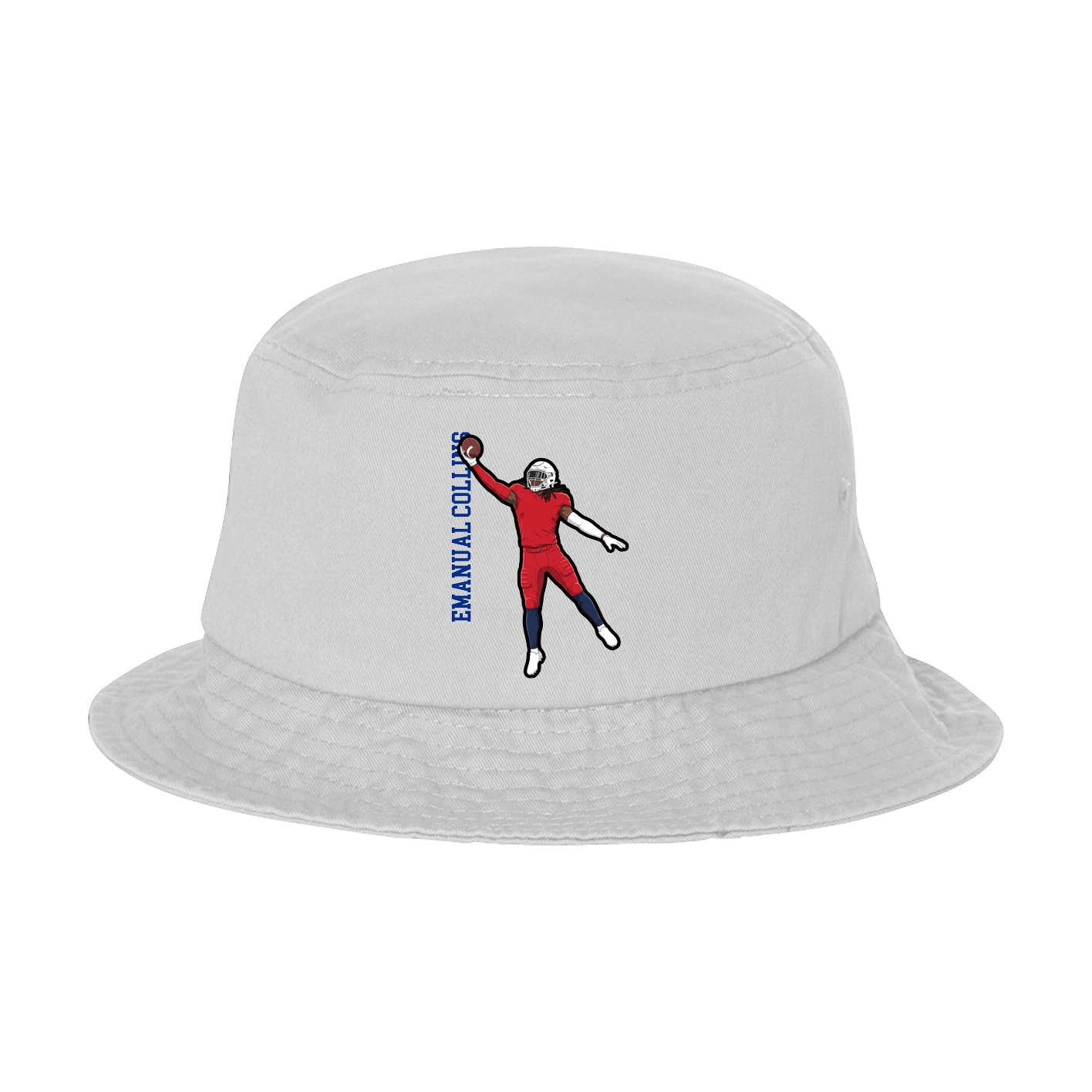 Bucket Cap — Name Vertical in White