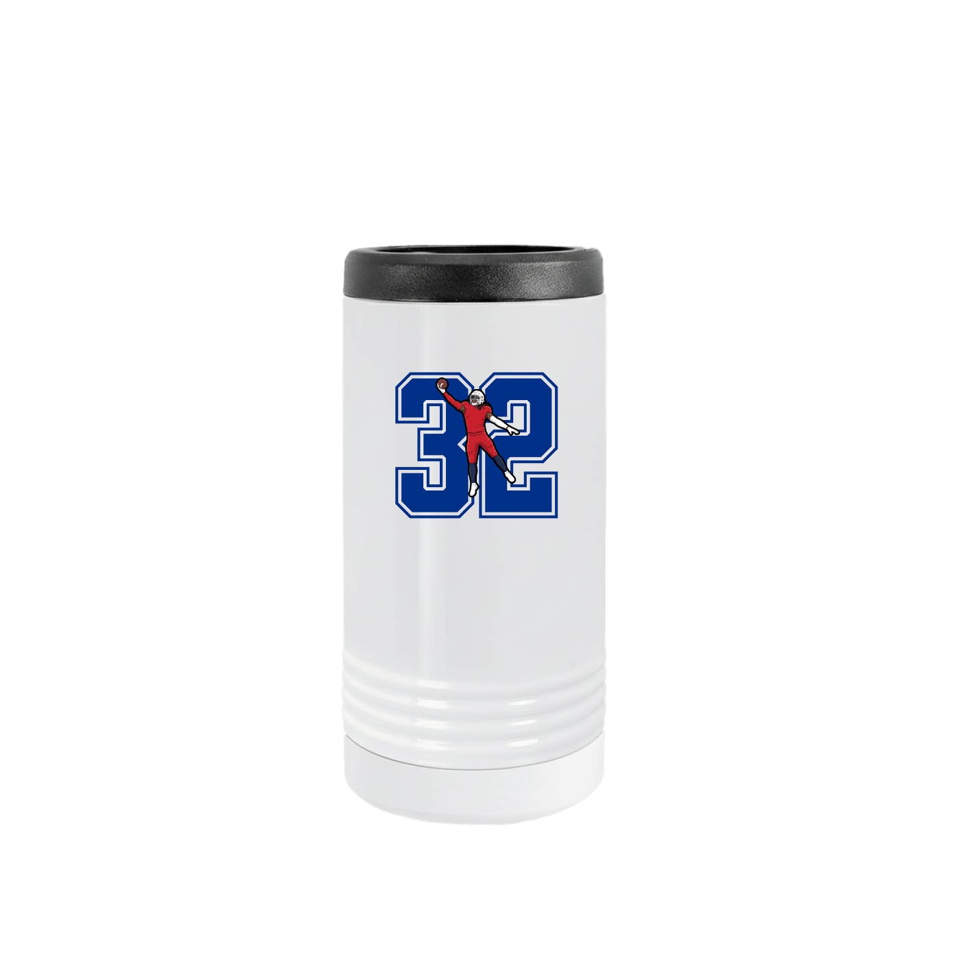 Slim Beverage Holder — Number in White