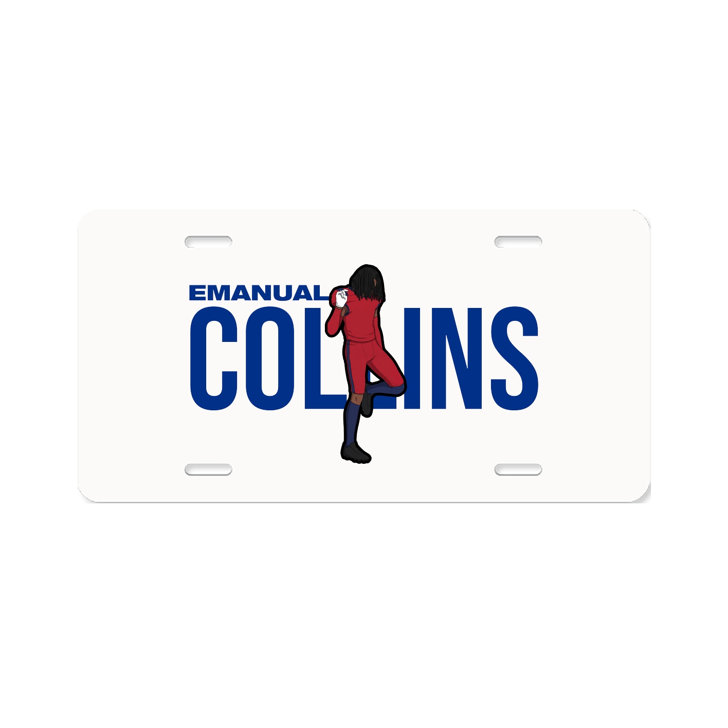 License Plate — Player Name in Classic