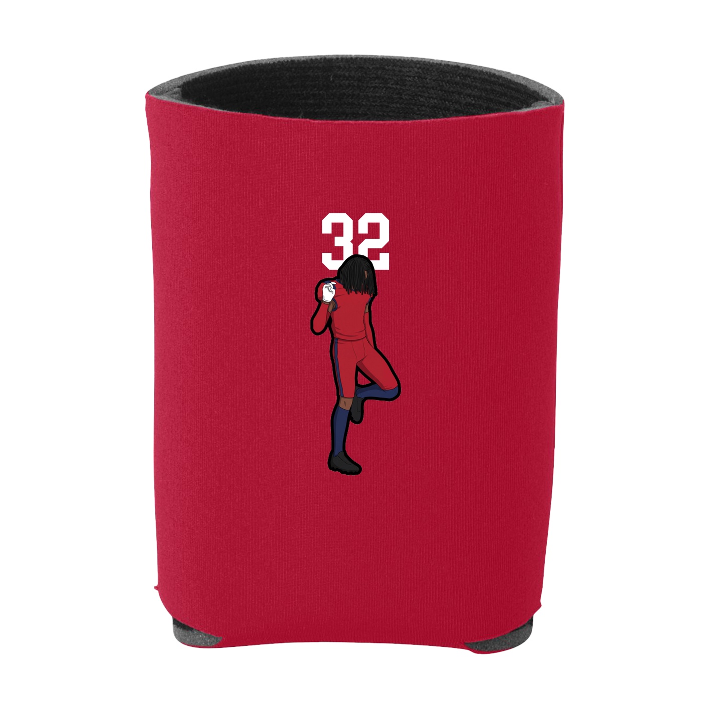 Can Holder — Number Top in Red
