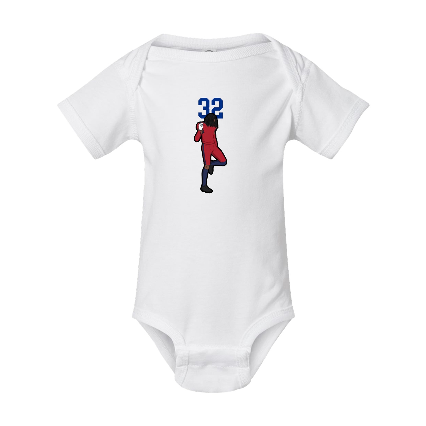 Baby Onesie — Number Top in White