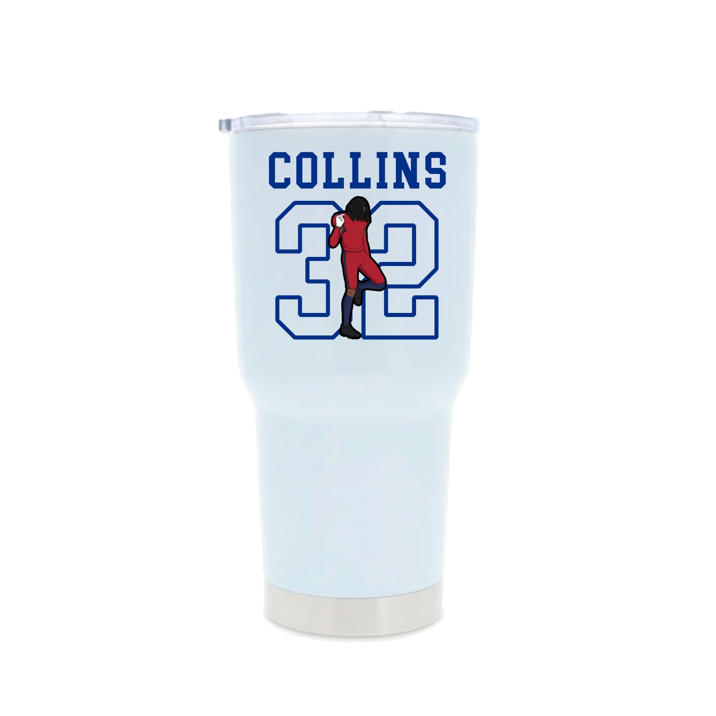 30oz Stainless Steel Tumbler — Shirsey in White