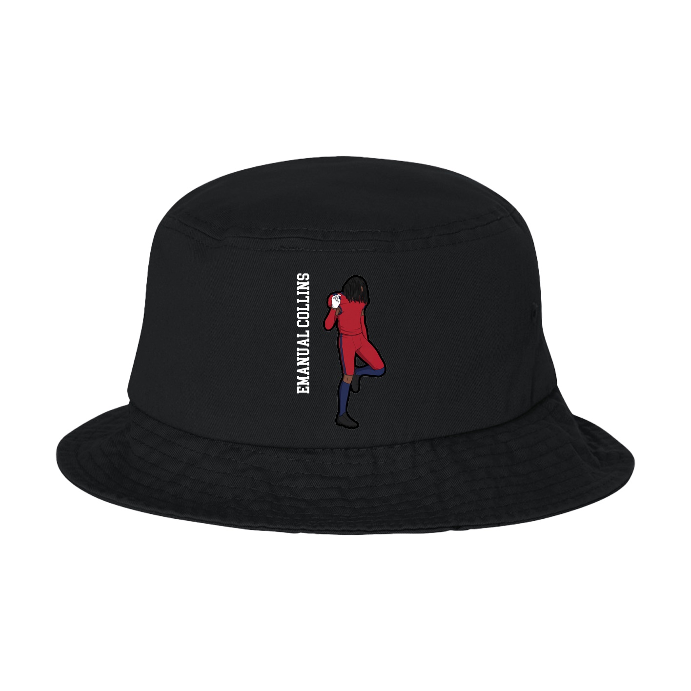 Bucket Cap — Name Vertical in Black