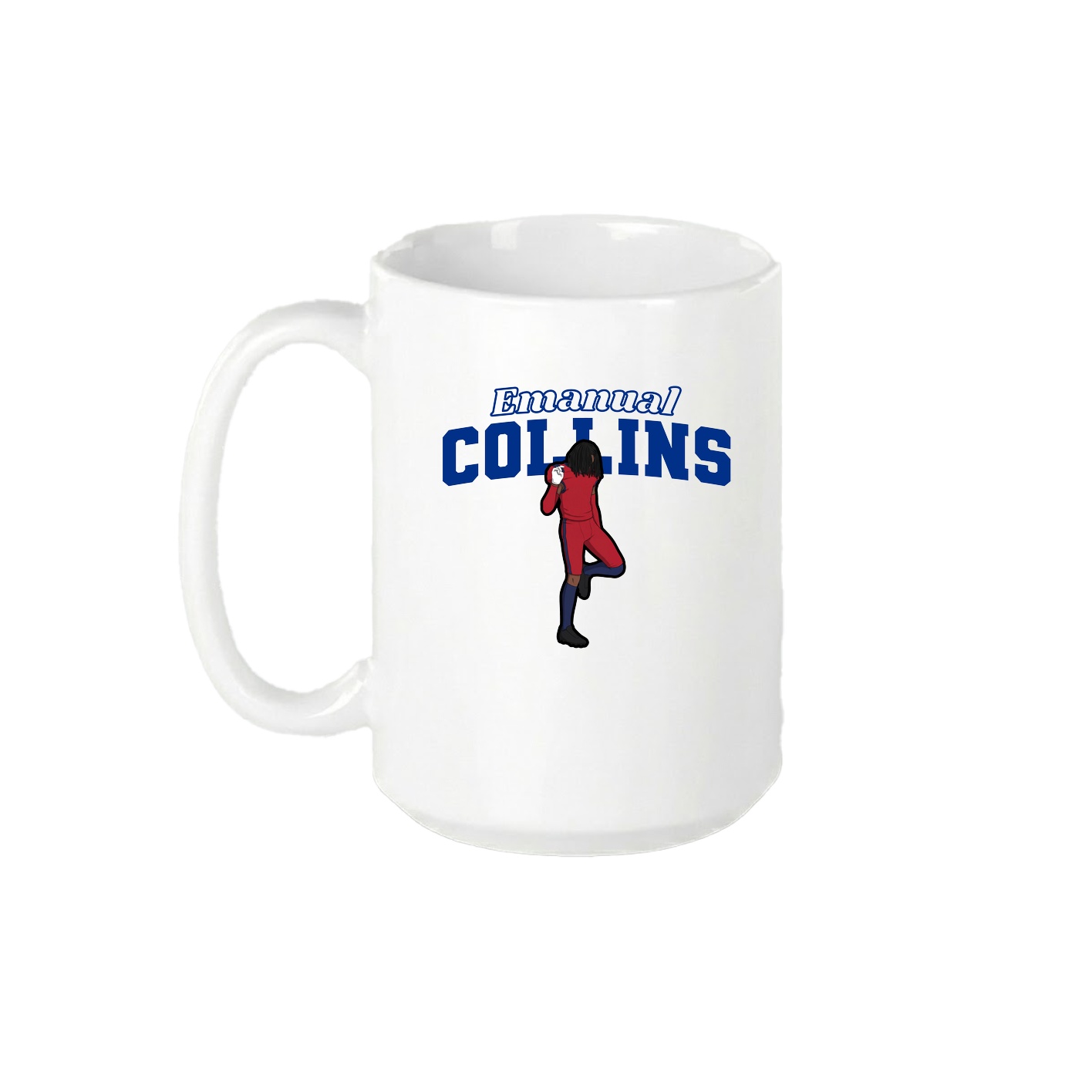 15oz Coffee Mug — Name Arch in White