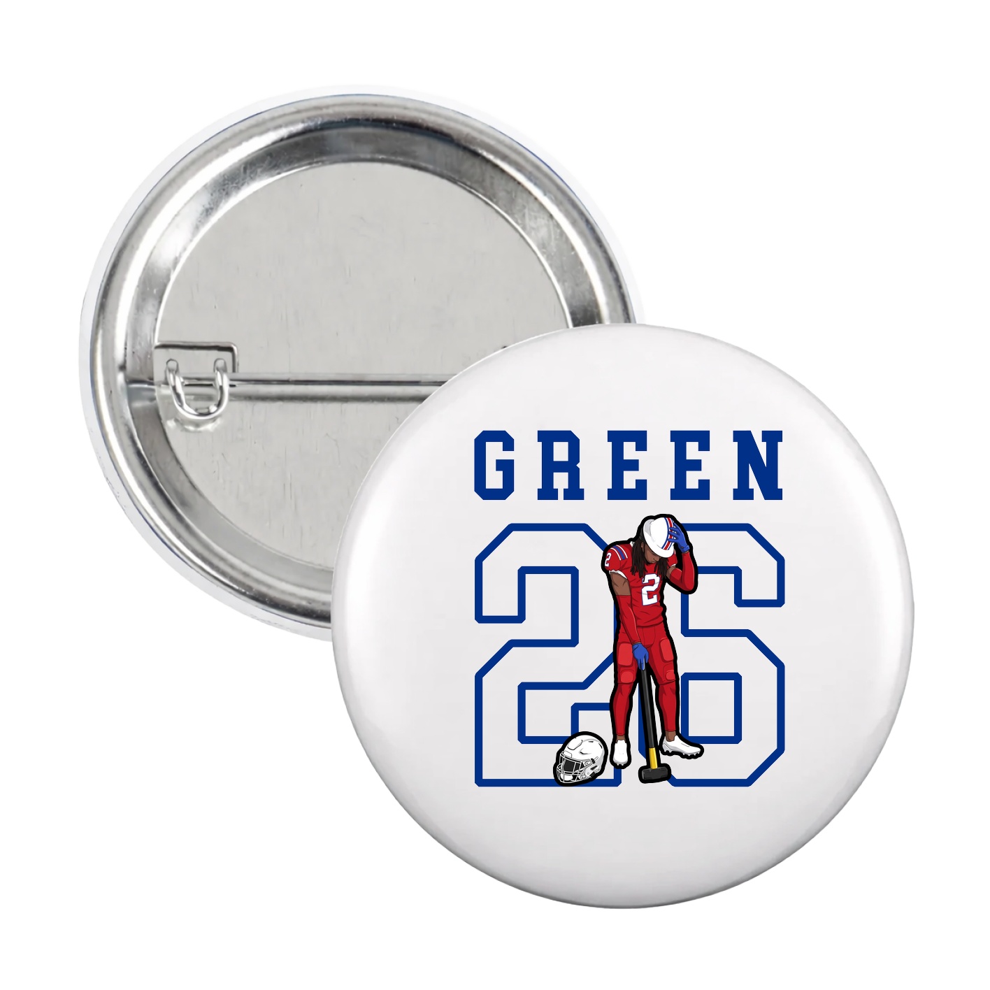 Game Day Button — Shirsey in White
