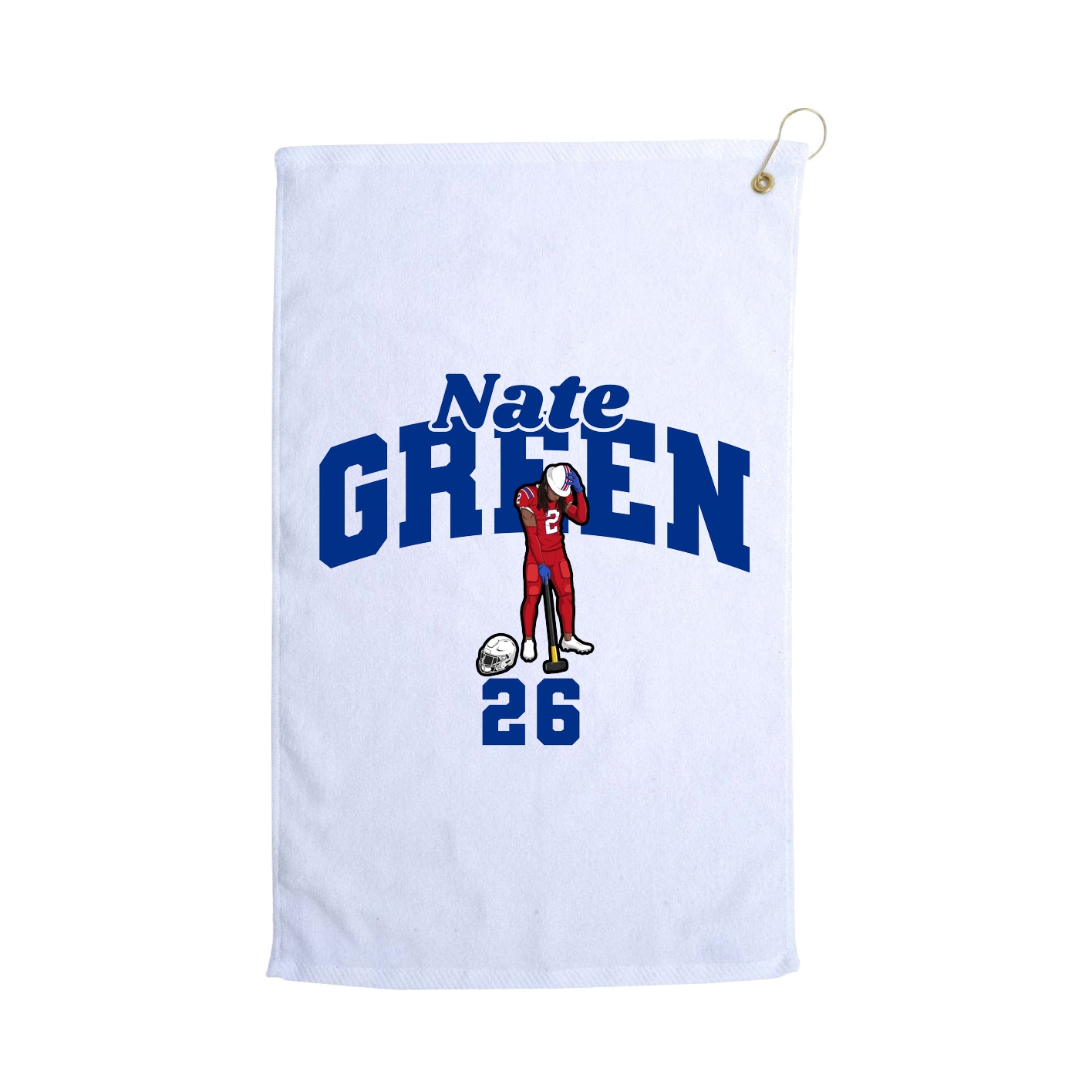 Golf Towel — Signature Arch in White