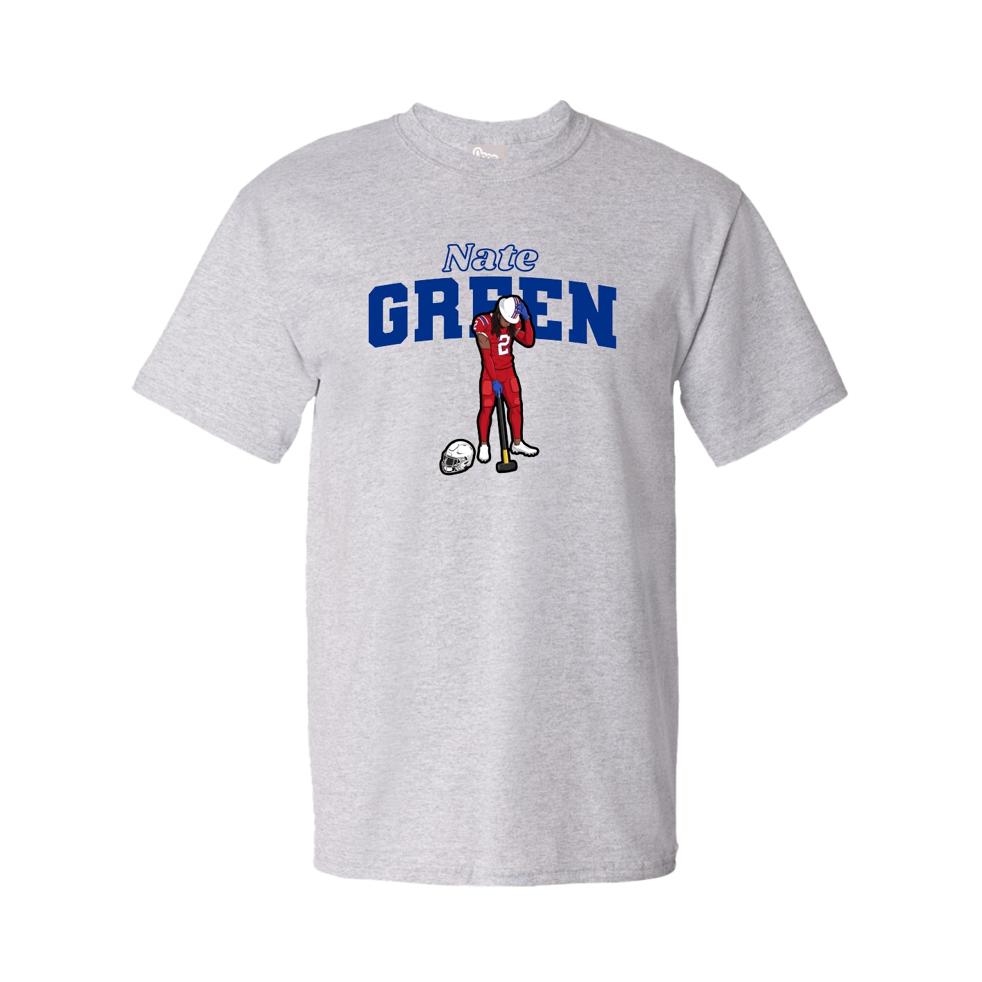 Youth Tee — Name Arch in Grey