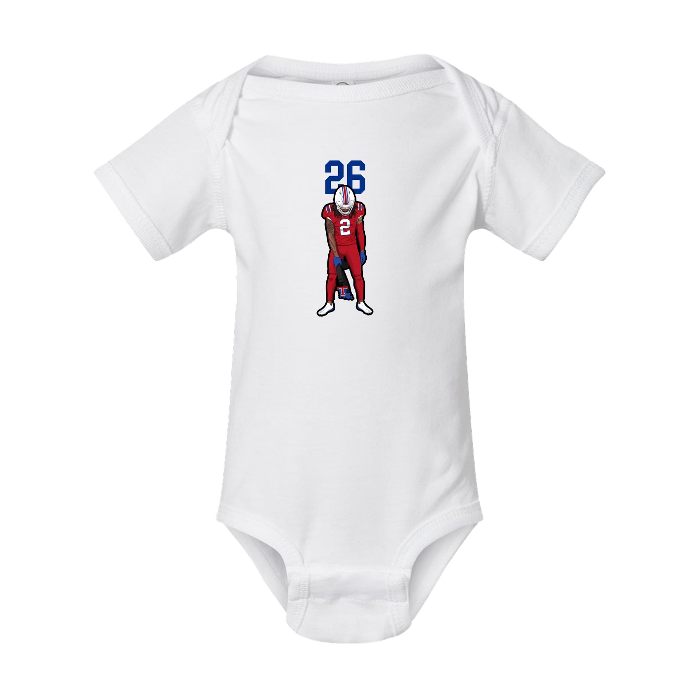 Baby Onesie — Number Top in White