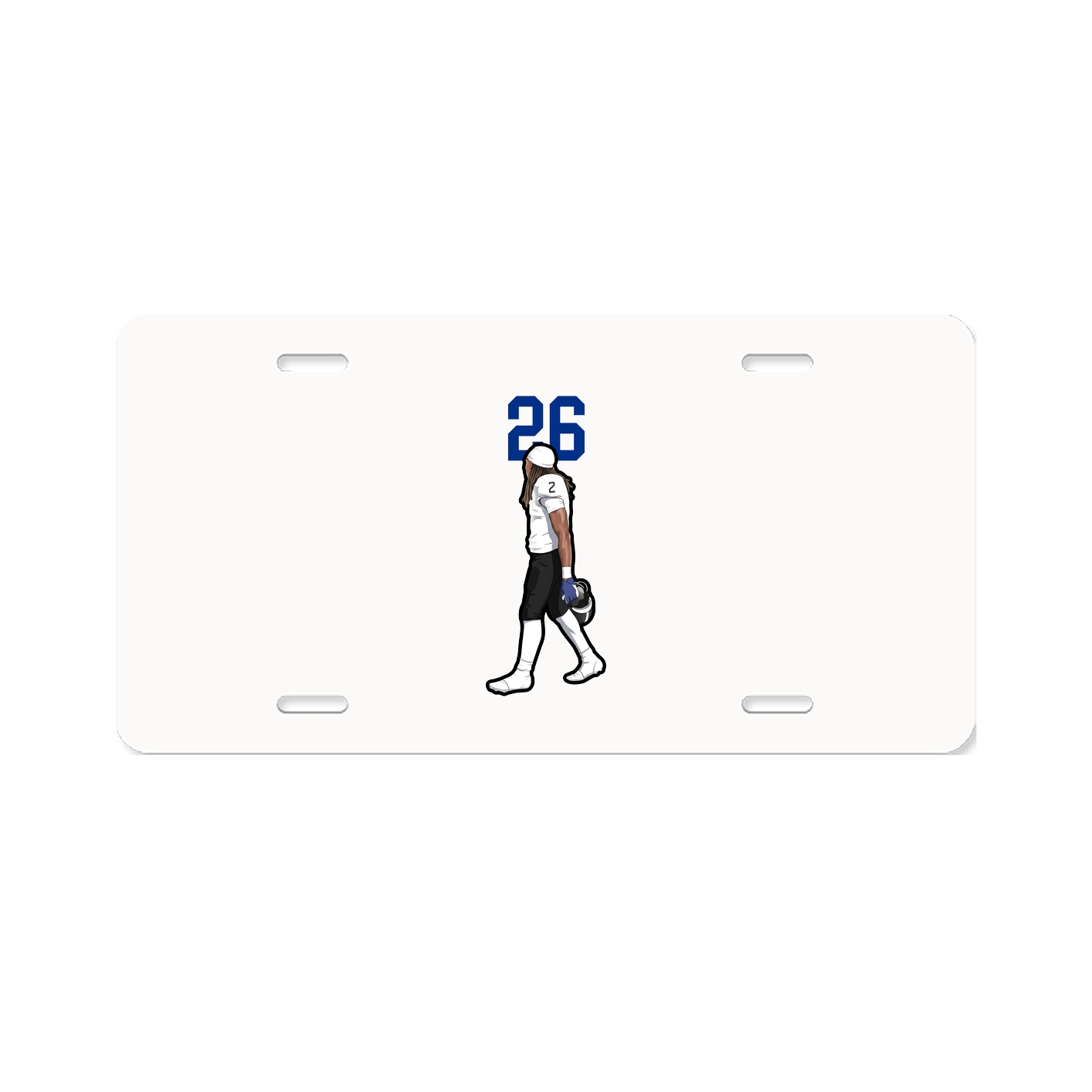 License Plate — Number Top in Classic